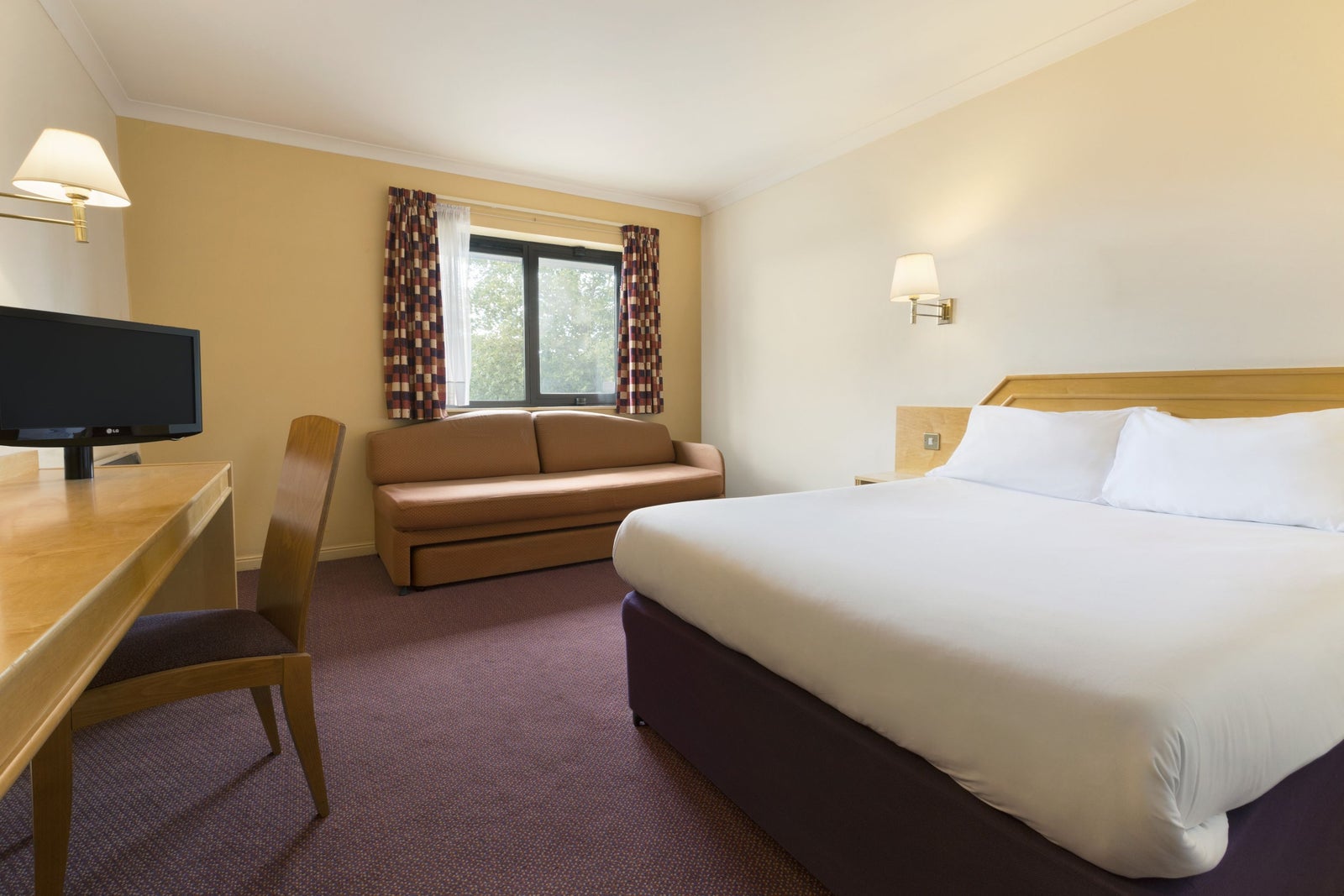 1 Double Bed with 2 Sofa Bed Room