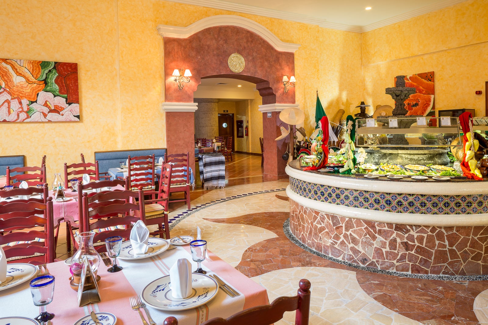 Grand Palladium Riviera, México, Riviera Maya, restaurante, restaurantes, restauración, comida, sala, salón, vista, interior, la adelita, restaurante mexicano, comida mexicana