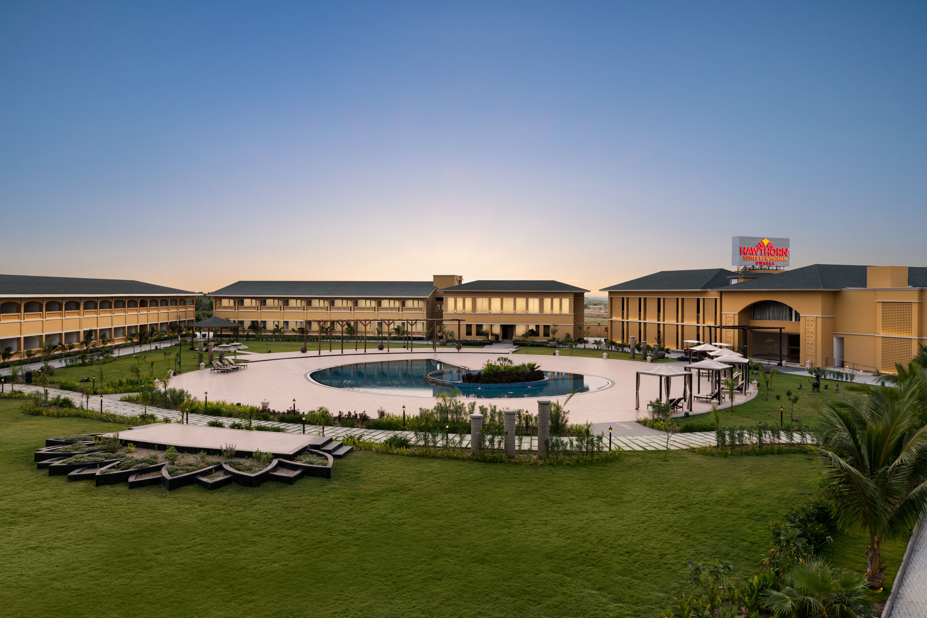 Aerial View of Hawthorn Suites by Wyndham Dwarka hotel in Dwarka, Other than US/Canada