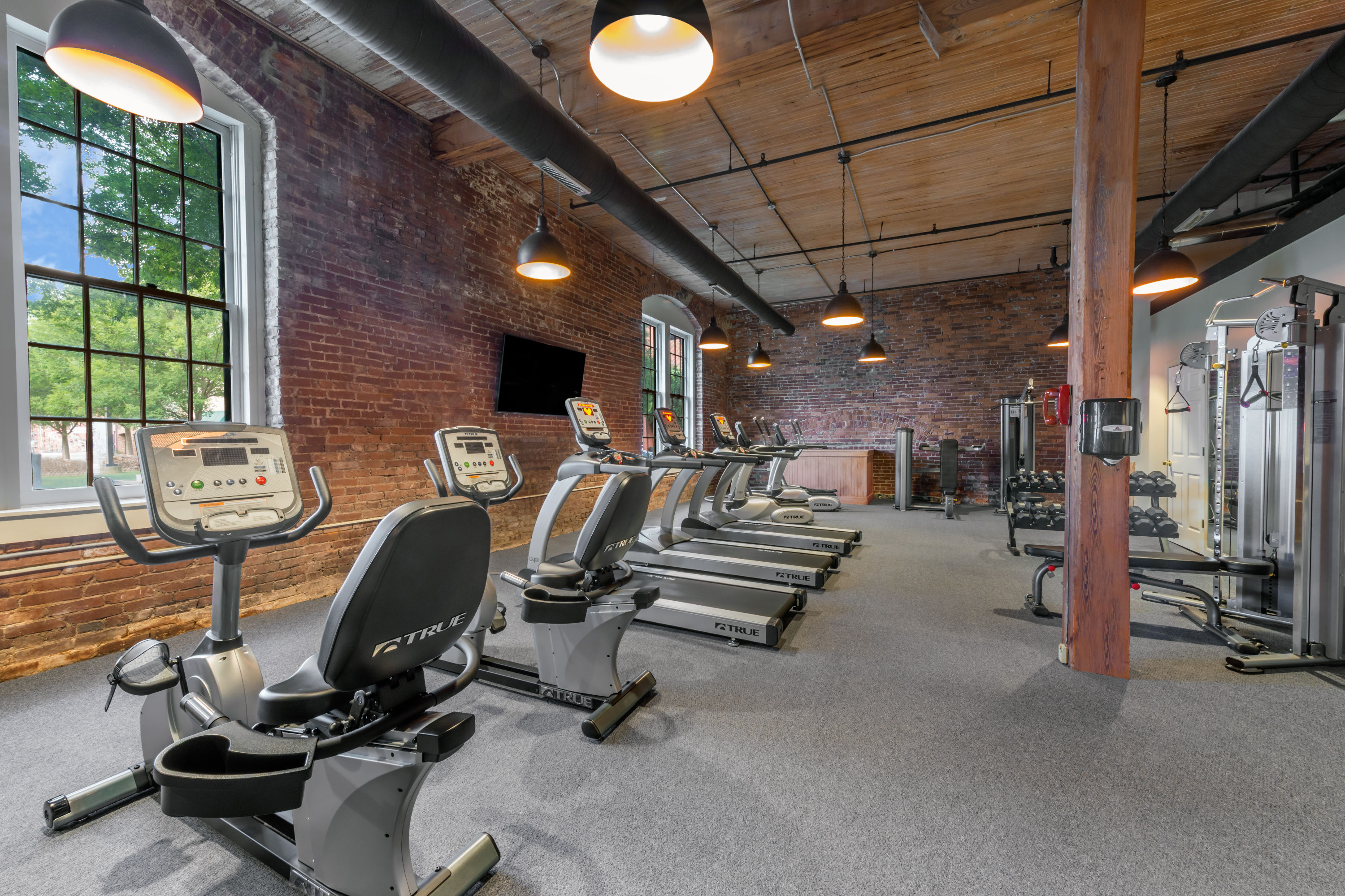 Fitness room at Hawthorn Extended Stay by Wyndham Rome in Rome, Georgia
