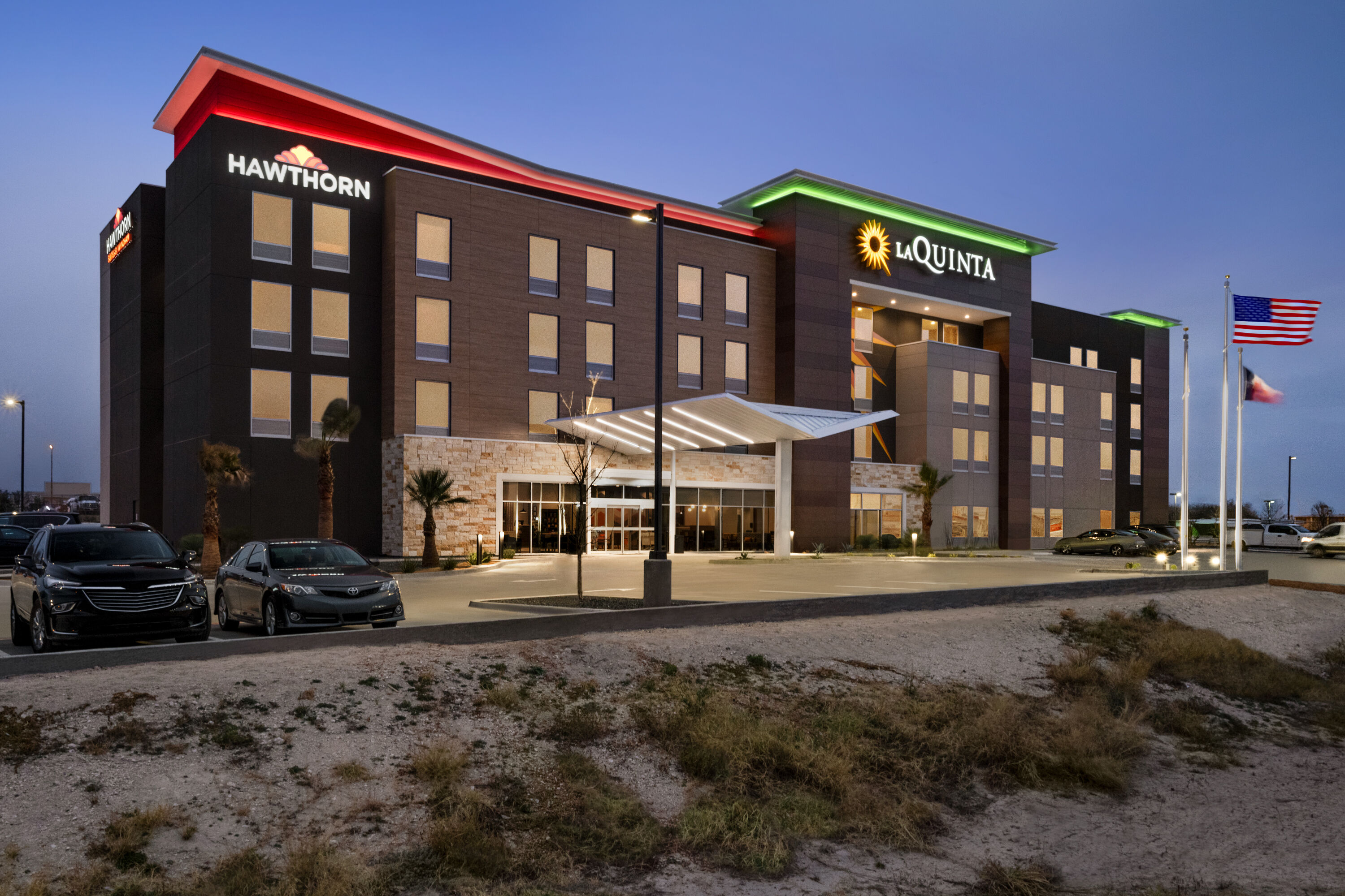 Exterior of Hawthorn Extended Stay by Wyndham Del Rio hotel in Del Rio, Texas