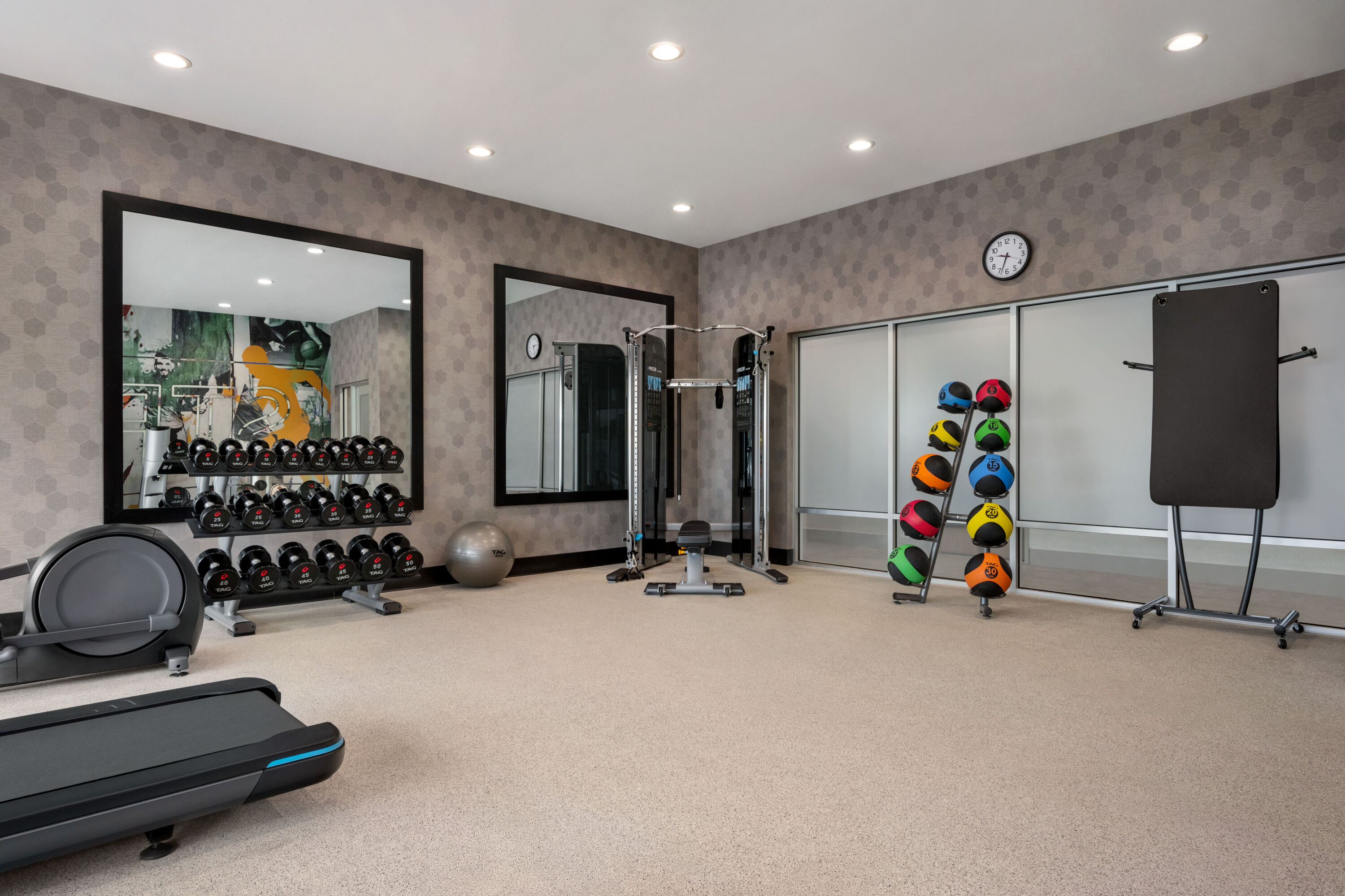 Fitness room at Hawthorn Extended Stay by Wyndham Del Rio in Del Rio, Texas