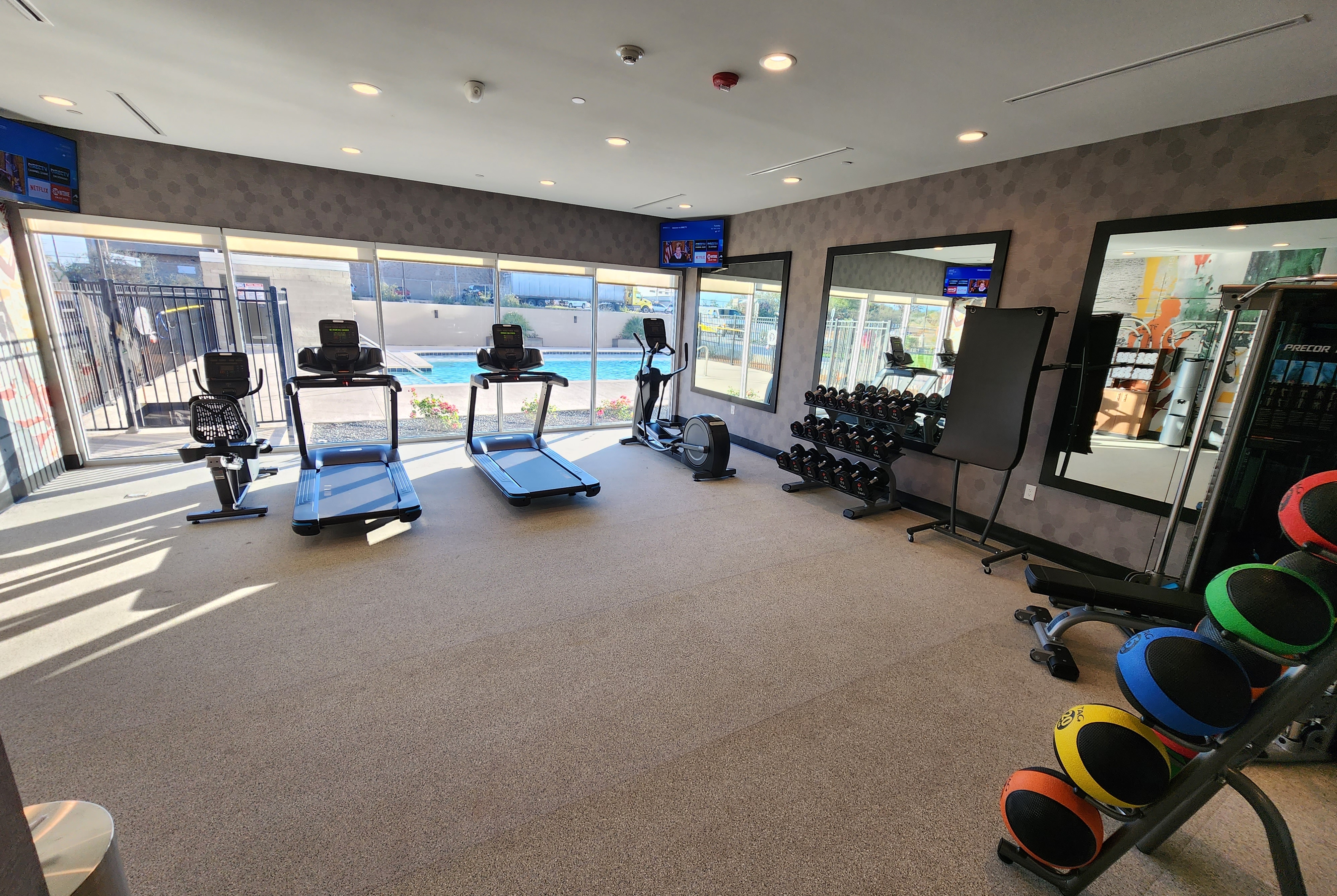 Fitness room at Hawthorn Extended Stay by Wyndham Del Rio in Del Rio, Texas
