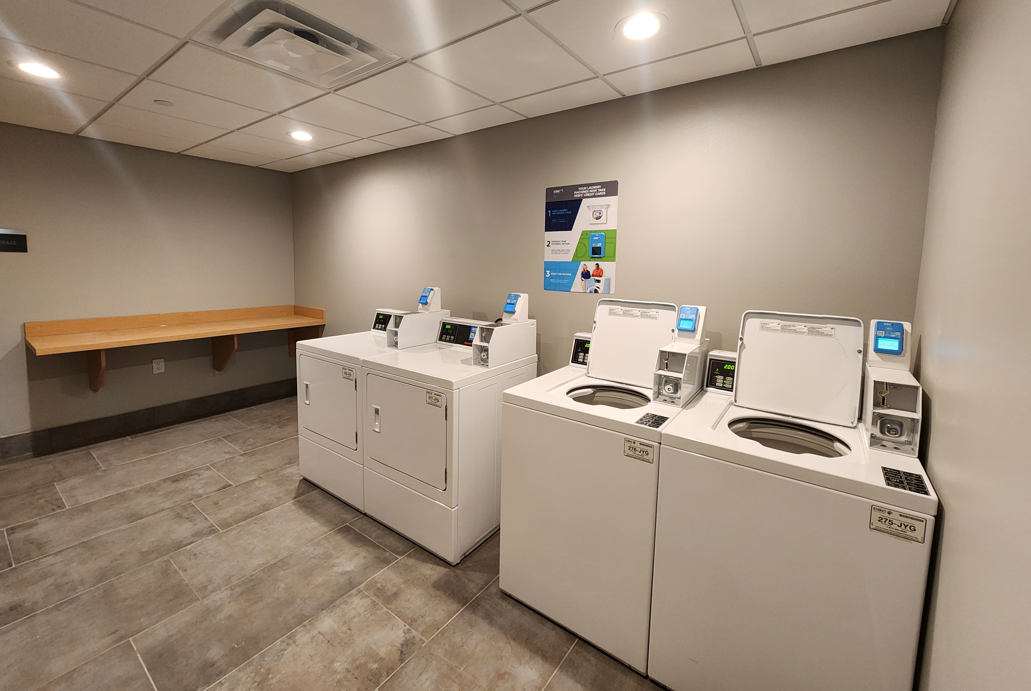 Laundry facilities at Hawthorn Extended Stay by Wyndham Del Rio in Del Rio, Texas