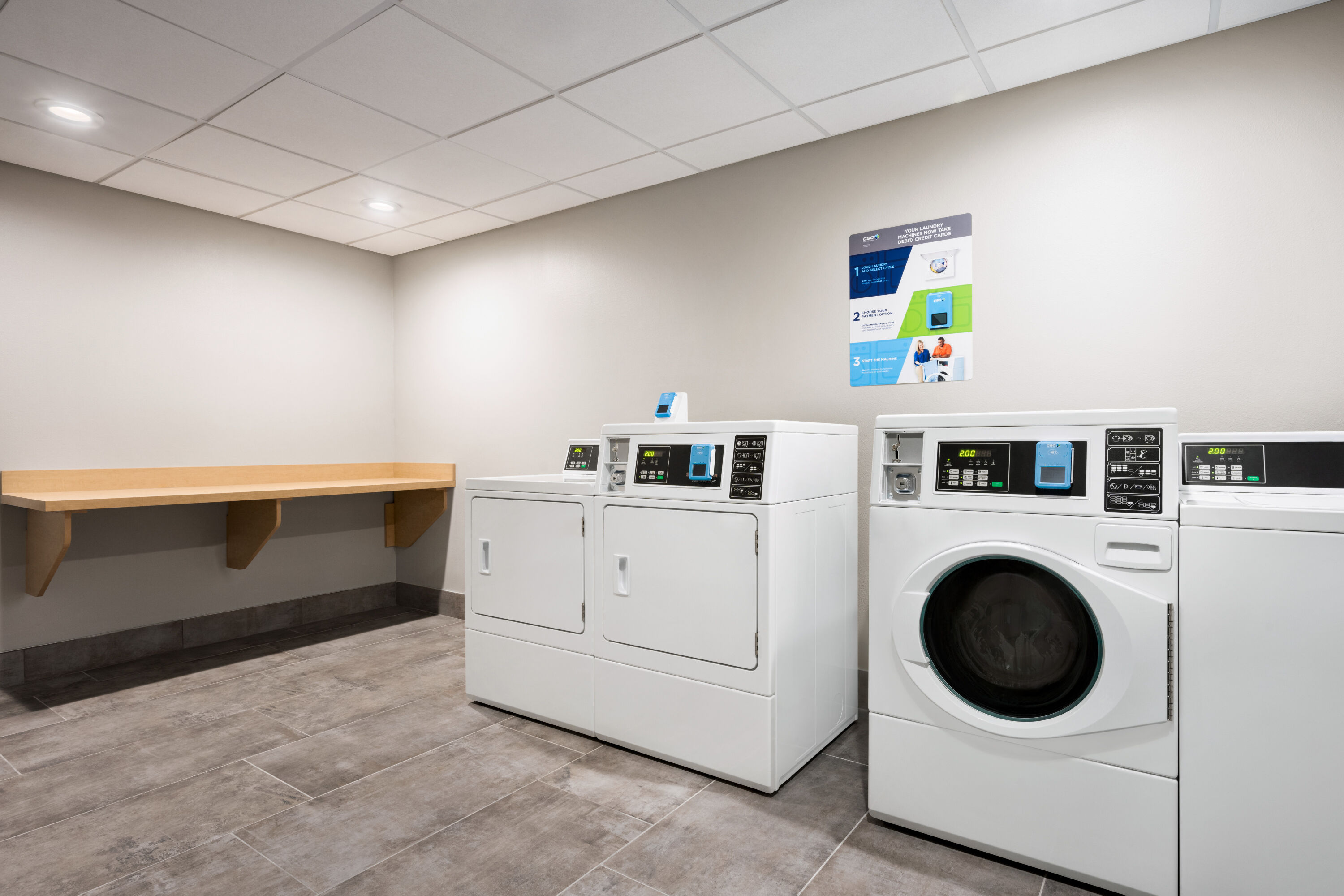 Laundry facilities at Hawthorn Extended Stay by Wyndham Del Rio in Del Rio, Texas