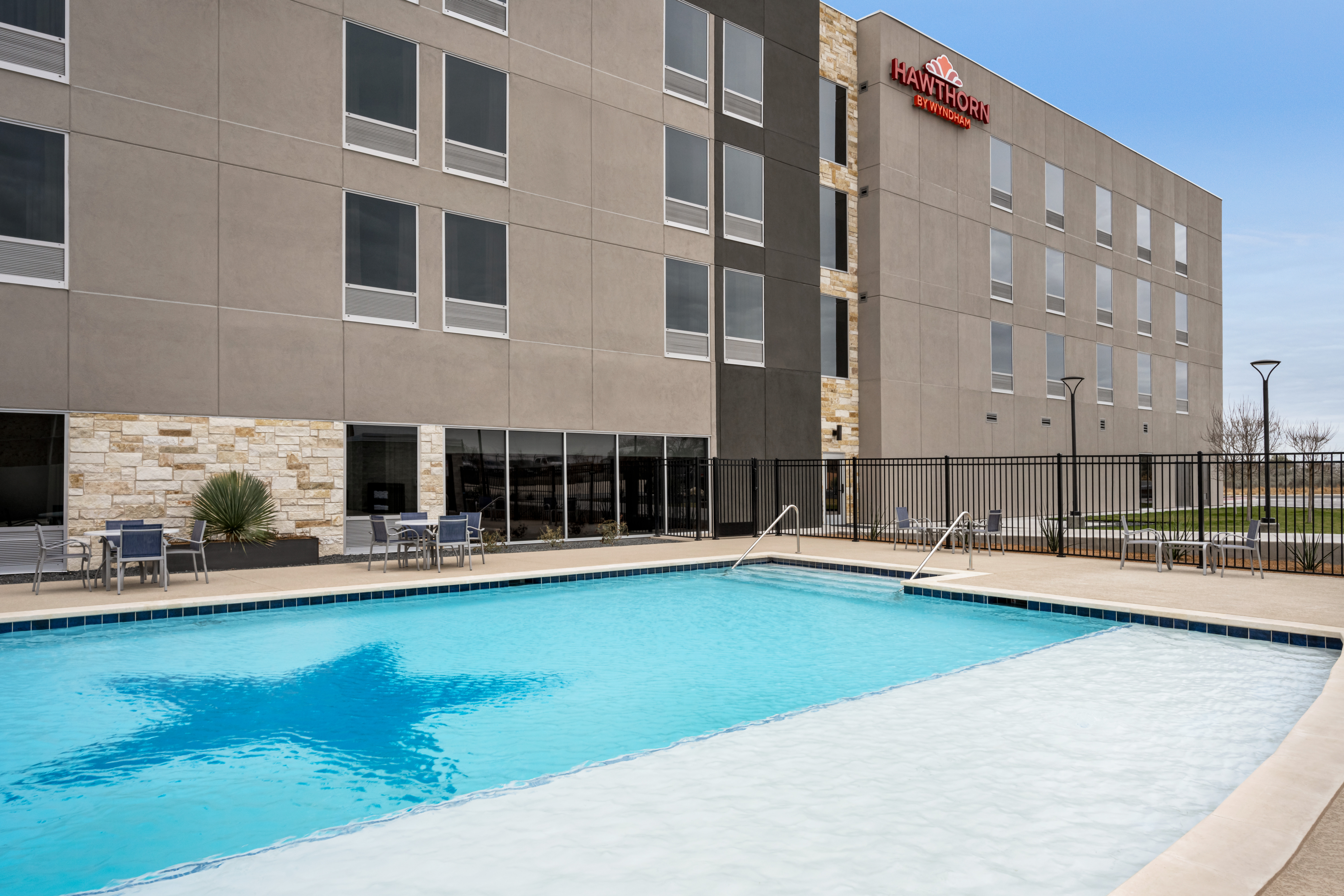 Pool at the Hawthorn Extended Stay by Wyndham Del Rio in Del Rio, Texas