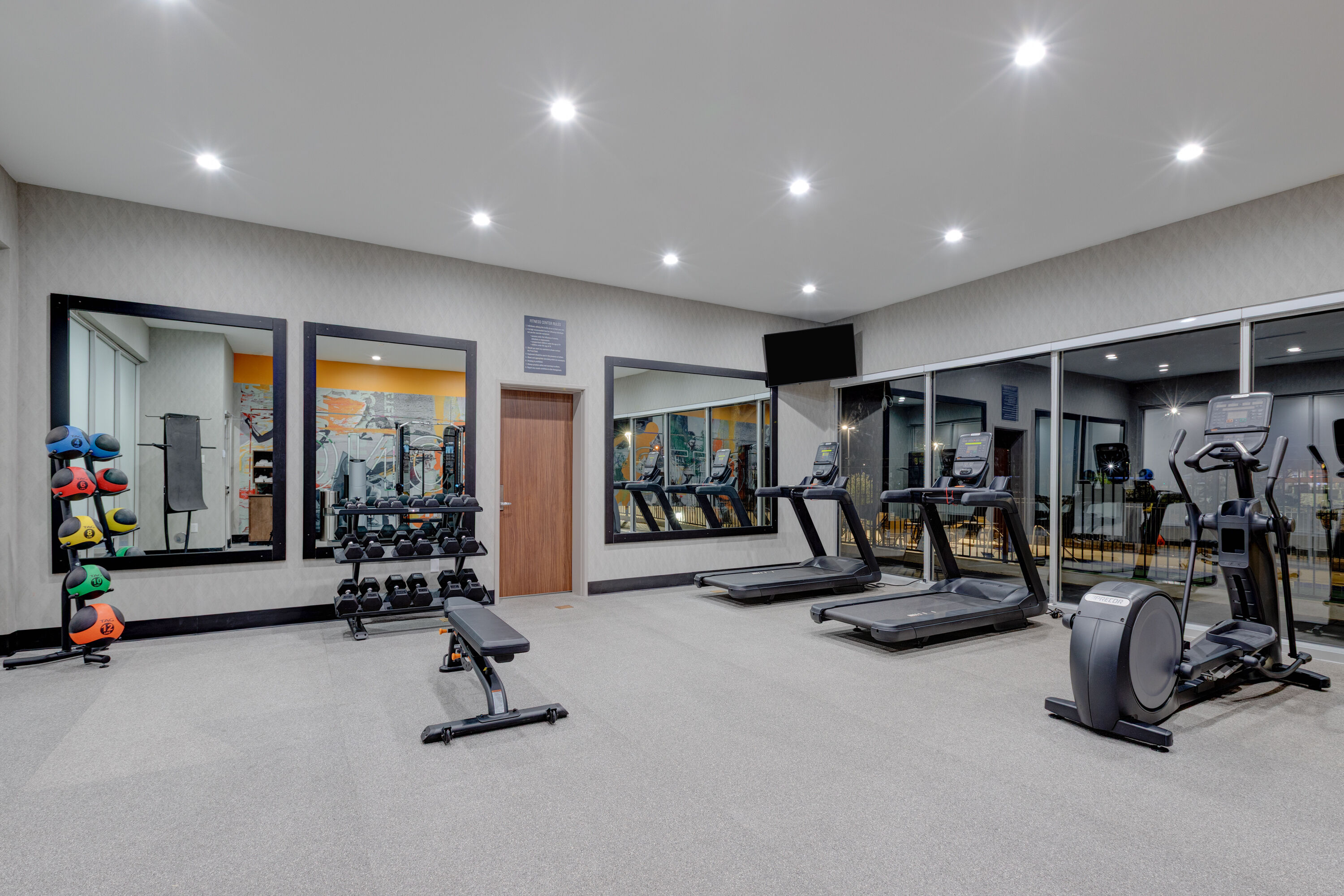 Fitness room at Hawthorn Extended Stay by Wyndham Eagle Pass in Eagle Pass, Texas