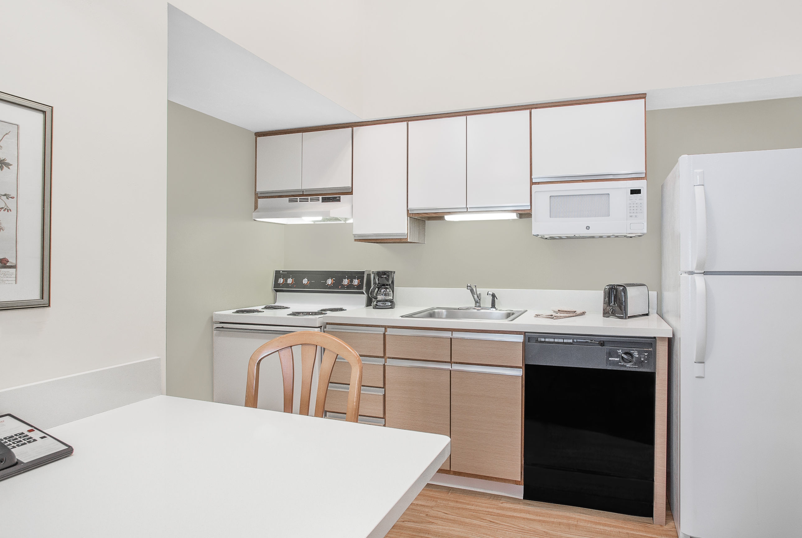 Hawthorn Extended Stay by Wyndham Green Bay suite kitchen in Green Bay, Wisconsin