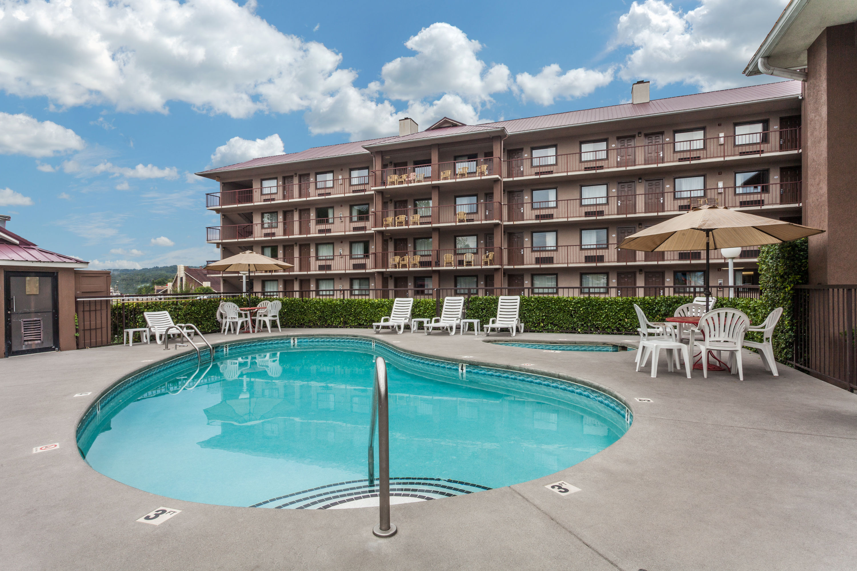 Pool at the Baymont by Wyndham Pigeon Forge near Island Drive in Pigeon Forge, Tennessee