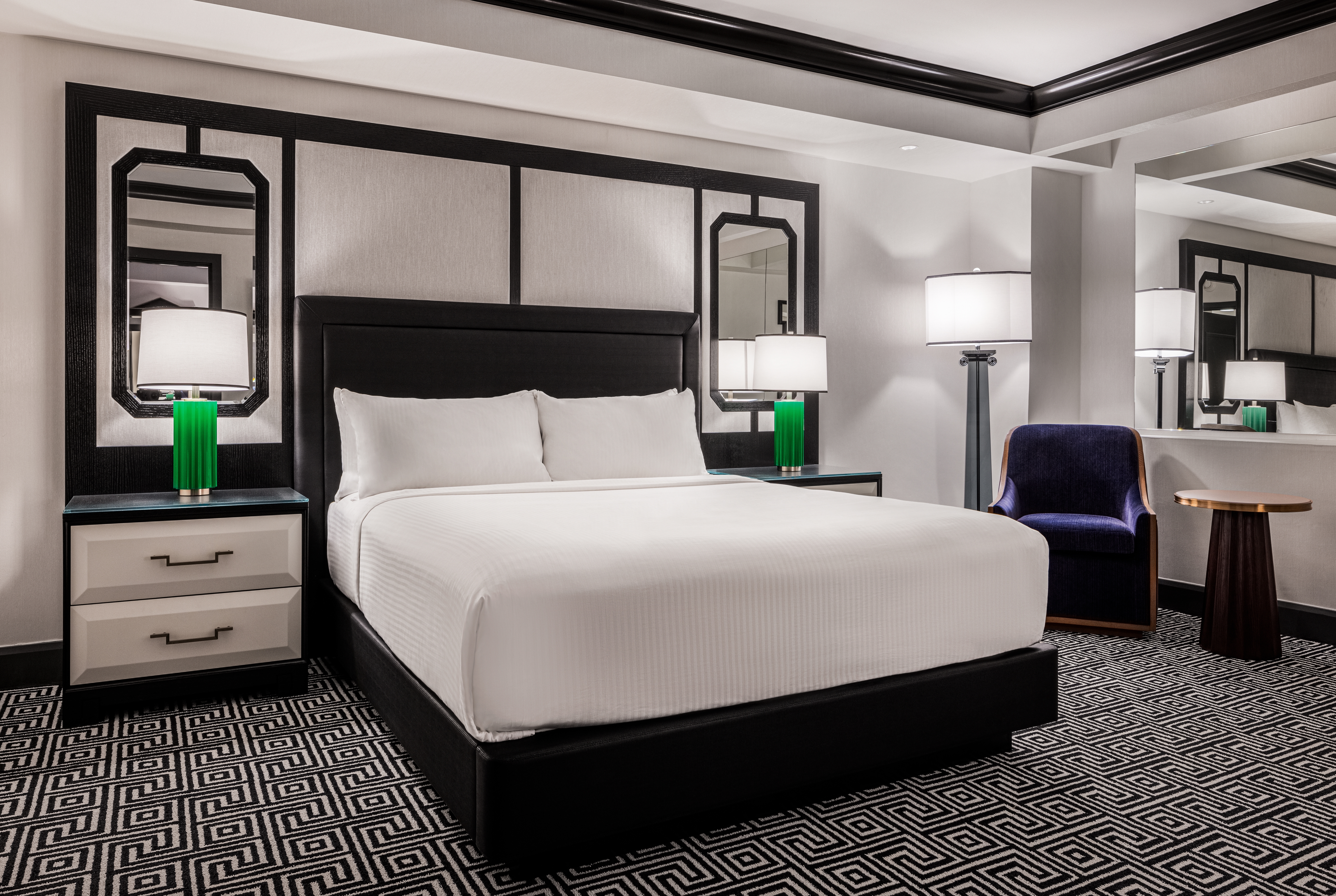 Guest room at the Caesars Palace Las Vegas in Las Vegas, Nevada