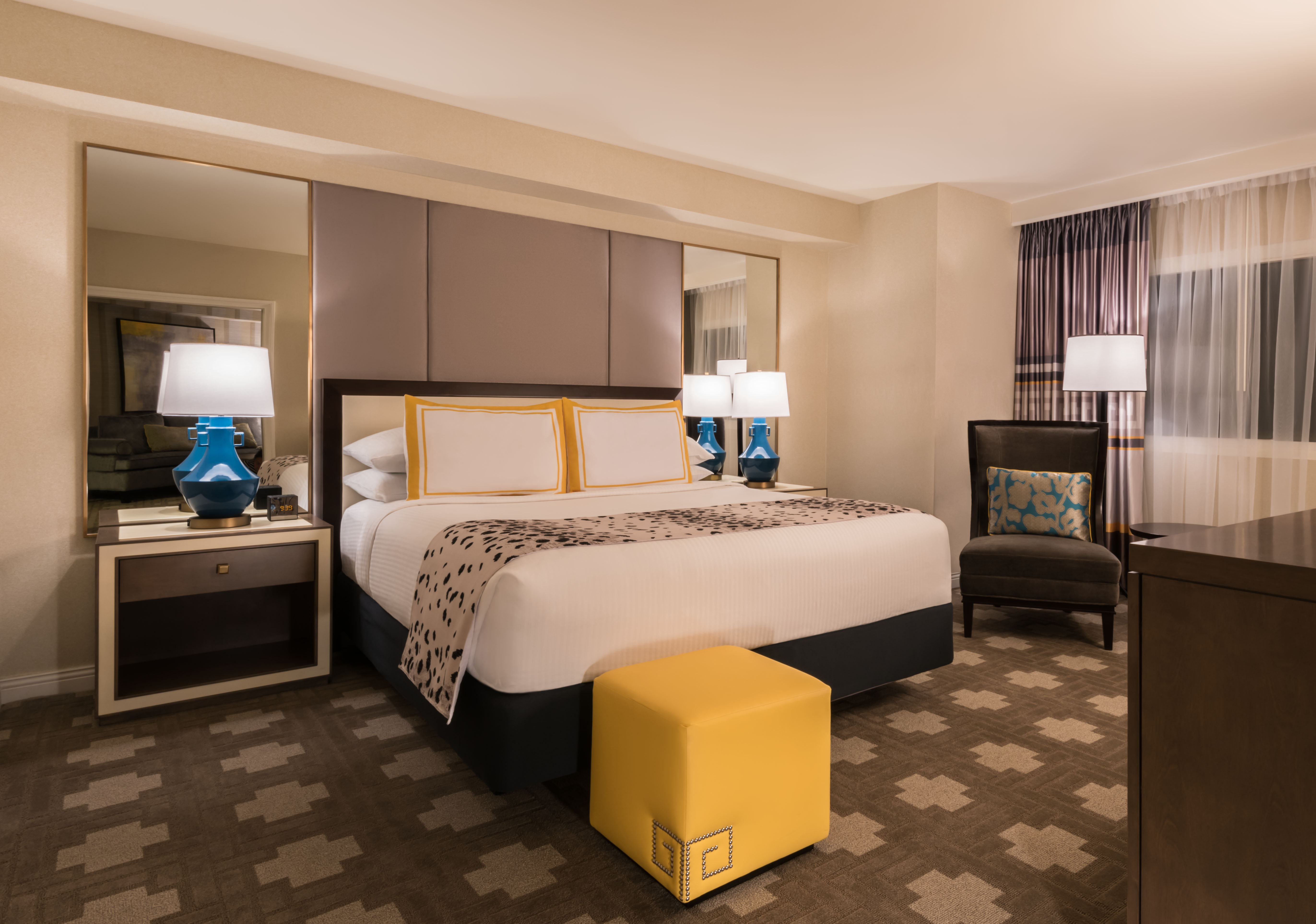 Guest room at the Caesars Palace Las Vegas in Las Vegas, Nevada