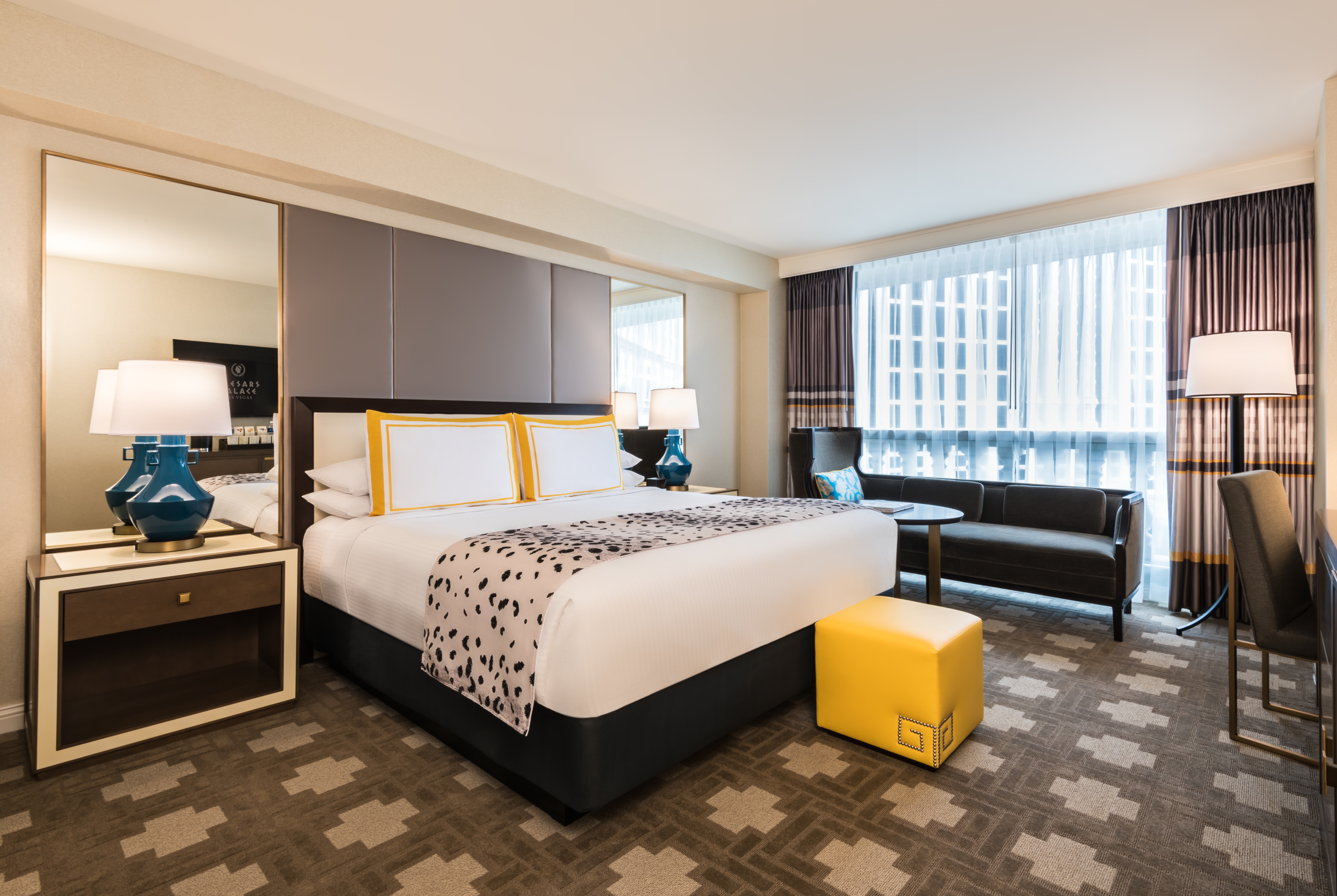 Guest room at the Caesars Palace Las Vegas in Las Vegas, Nevada