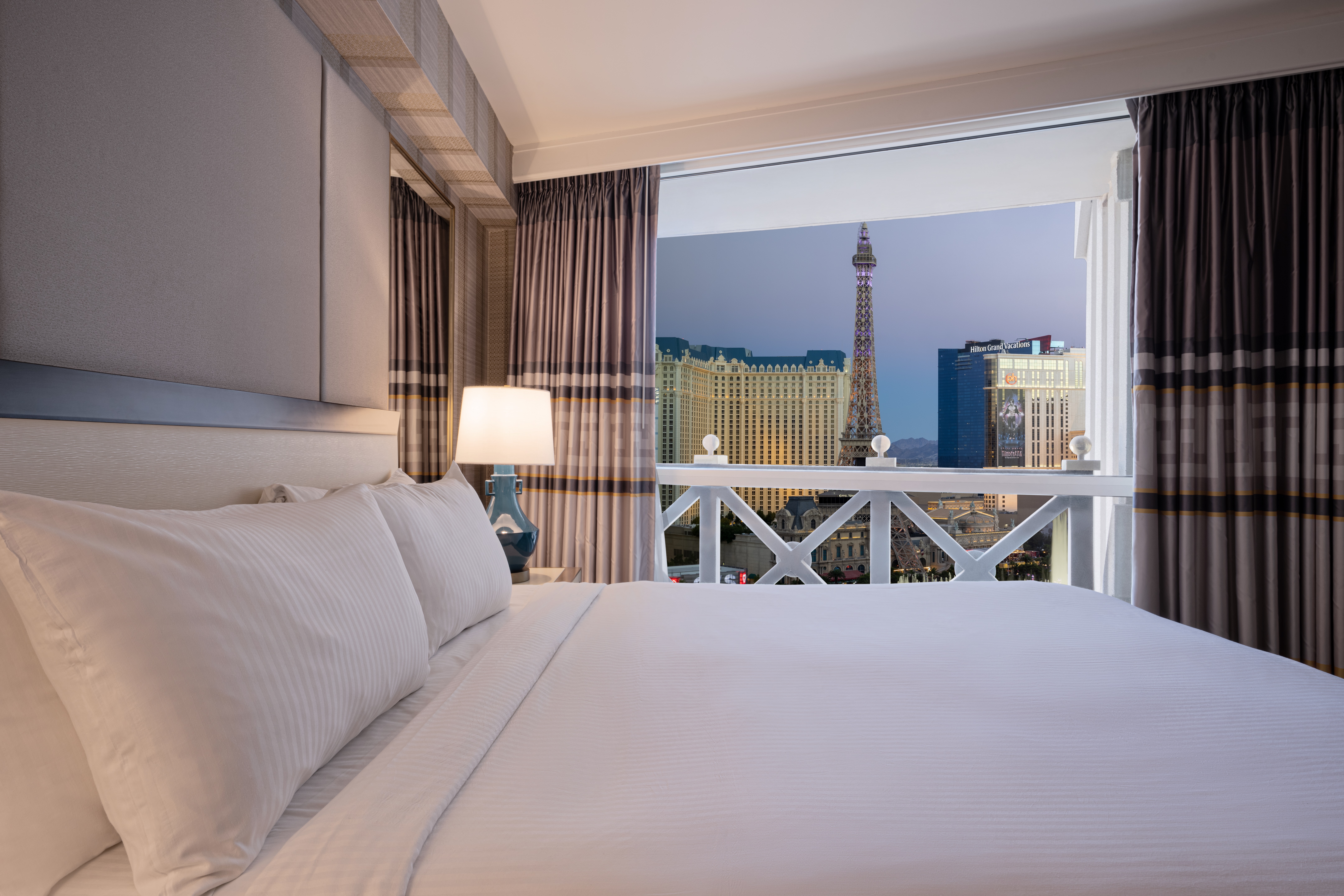 Guest room at the Caesars Palace Las Vegas in Las Vegas, Nevada