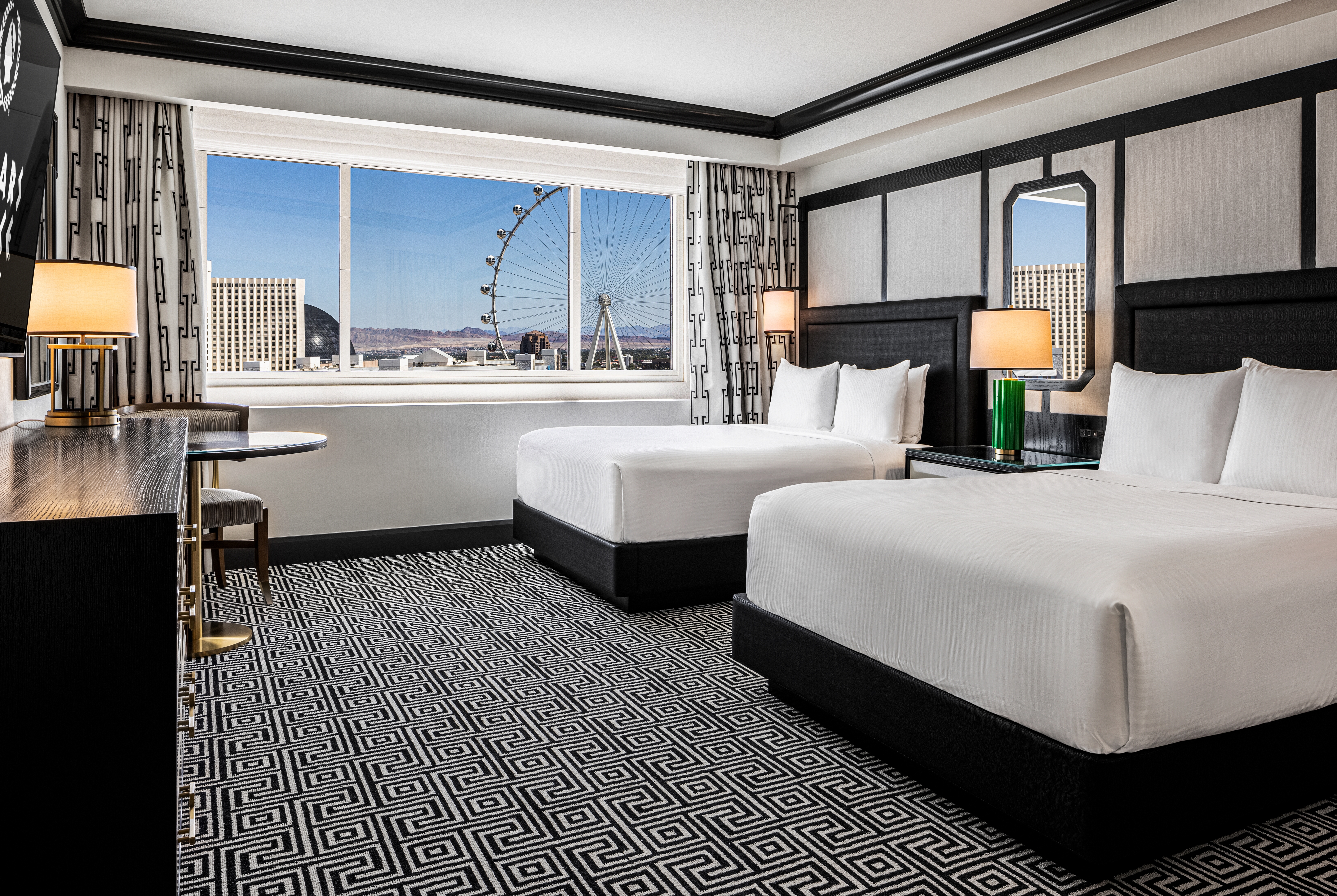 Guest room at the Caesars Palace Las Vegas in Las Vegas, Nevada