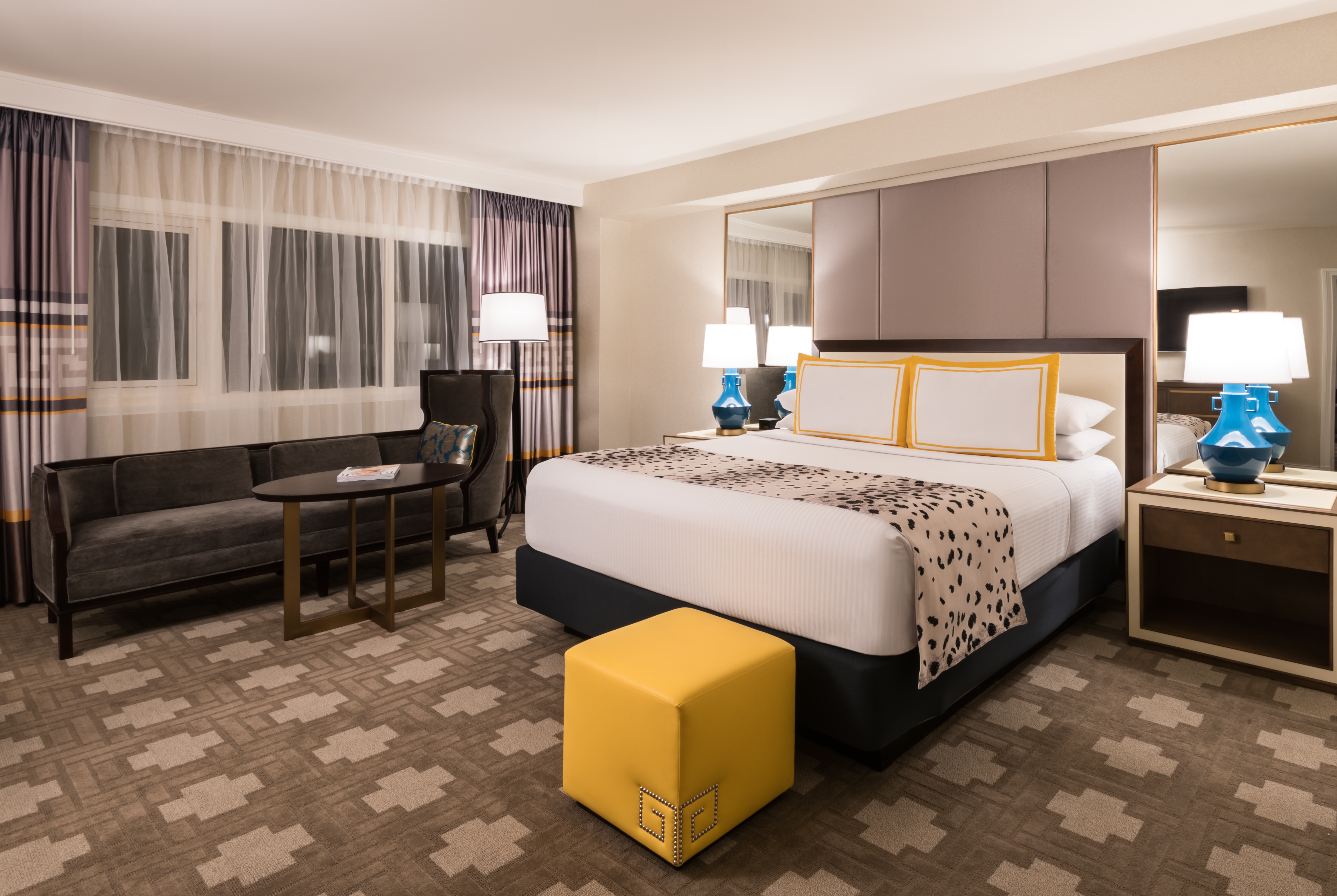 Guest room at the Caesars Palace Las Vegas in Las Vegas, Nevada