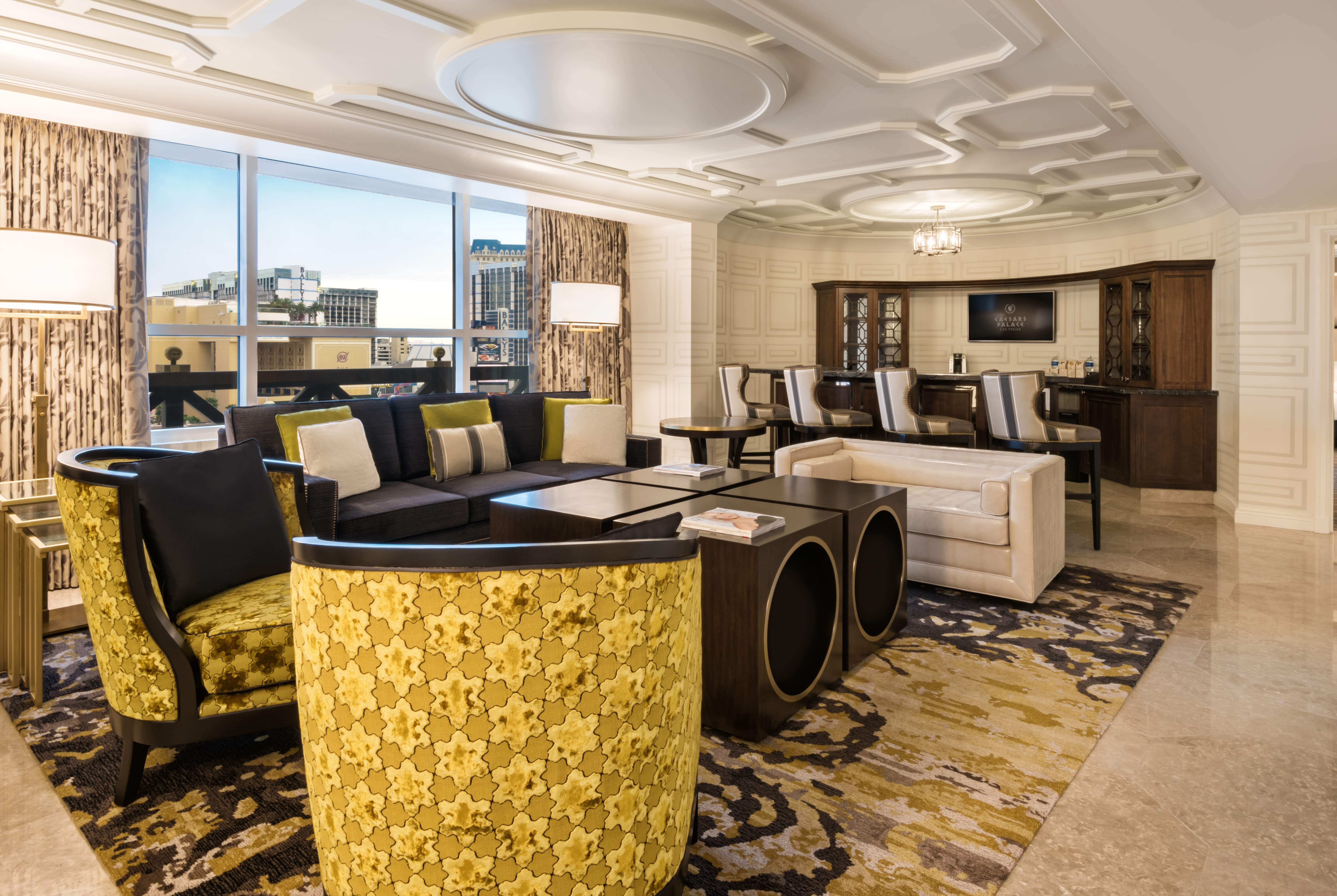 Guest room at the Caesars Palace Las Vegas in Las Vegas, Nevada