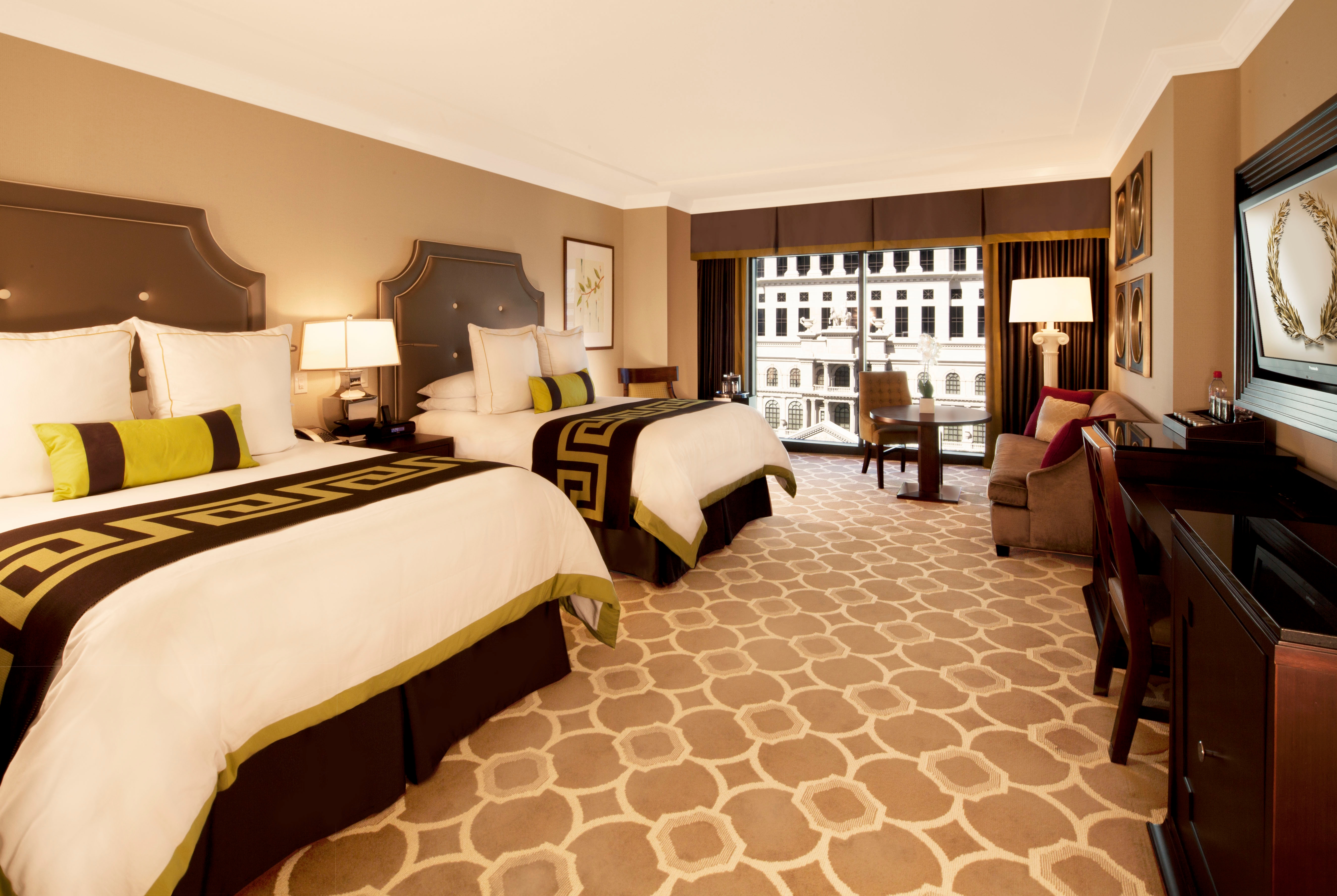 Guest room at the Caesars Palace Las Vegas in Las Vegas, Nevada
