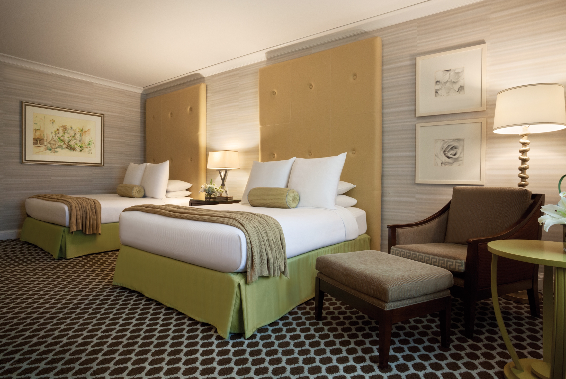 Guest room at the Caesars Palace Las Vegas in Las Vegas, Nevada