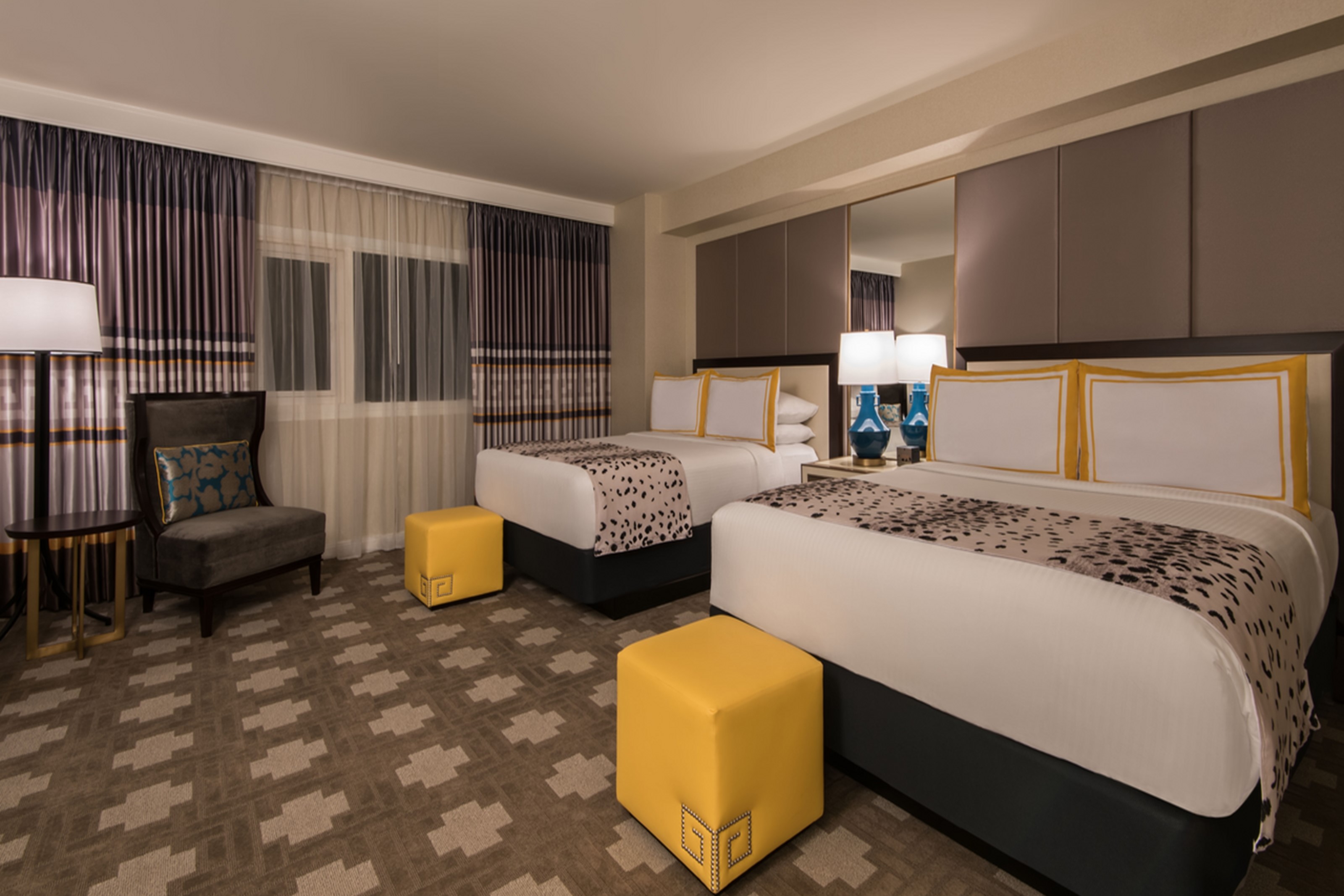 Guest room at the Caesars Palace Las Vegas in Las Vegas, Nevada