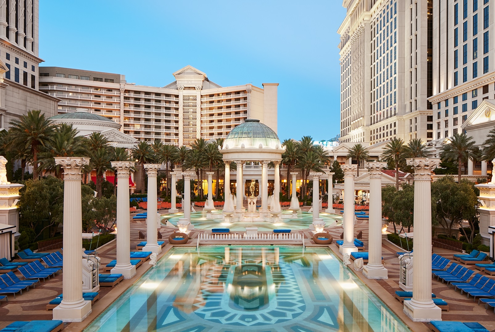 Pool at the Caesars Palace Las Vegas in Las Vegas, Nevada