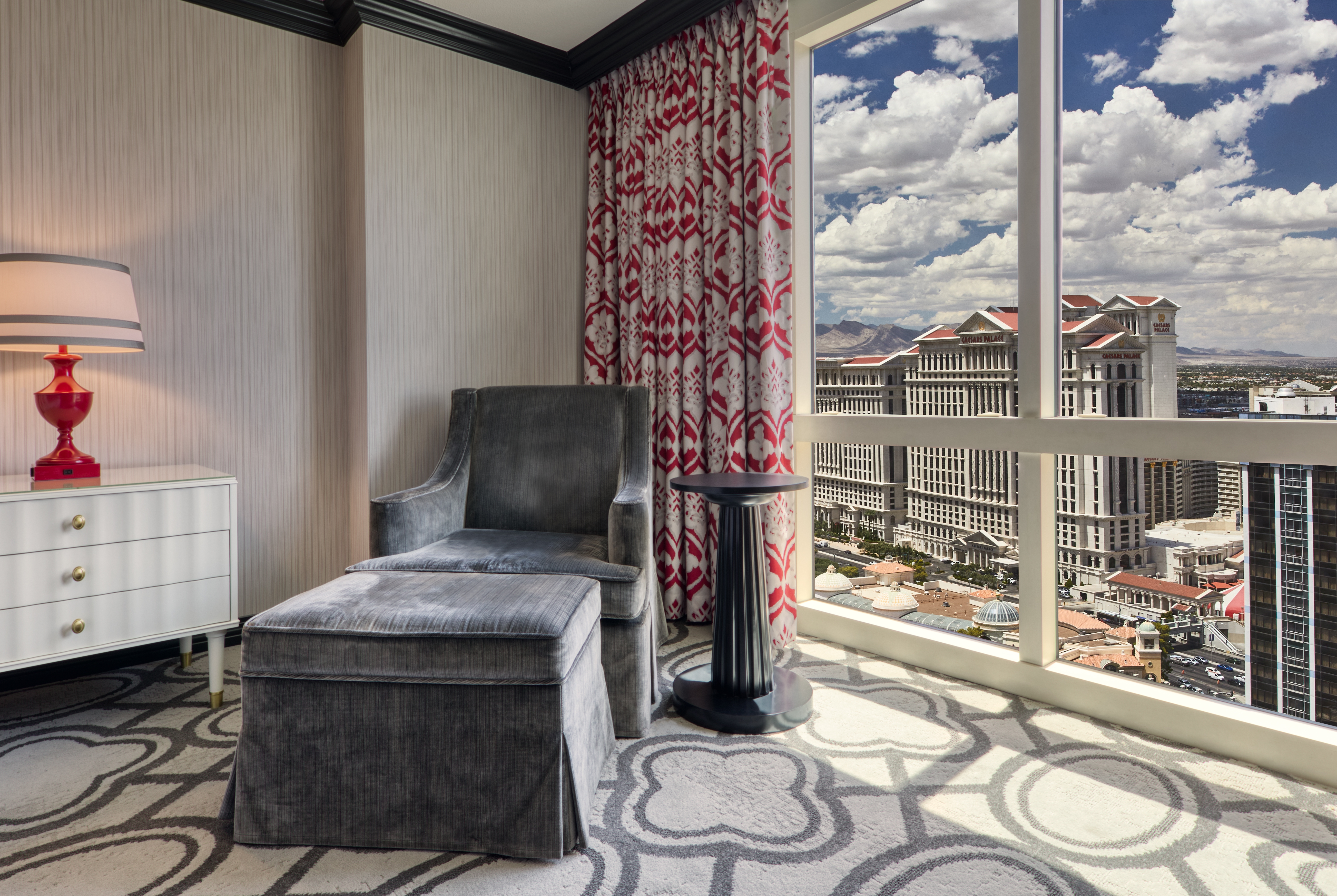 Guest room feature at the Paris Las Vegas in Las Vegas, Nevada