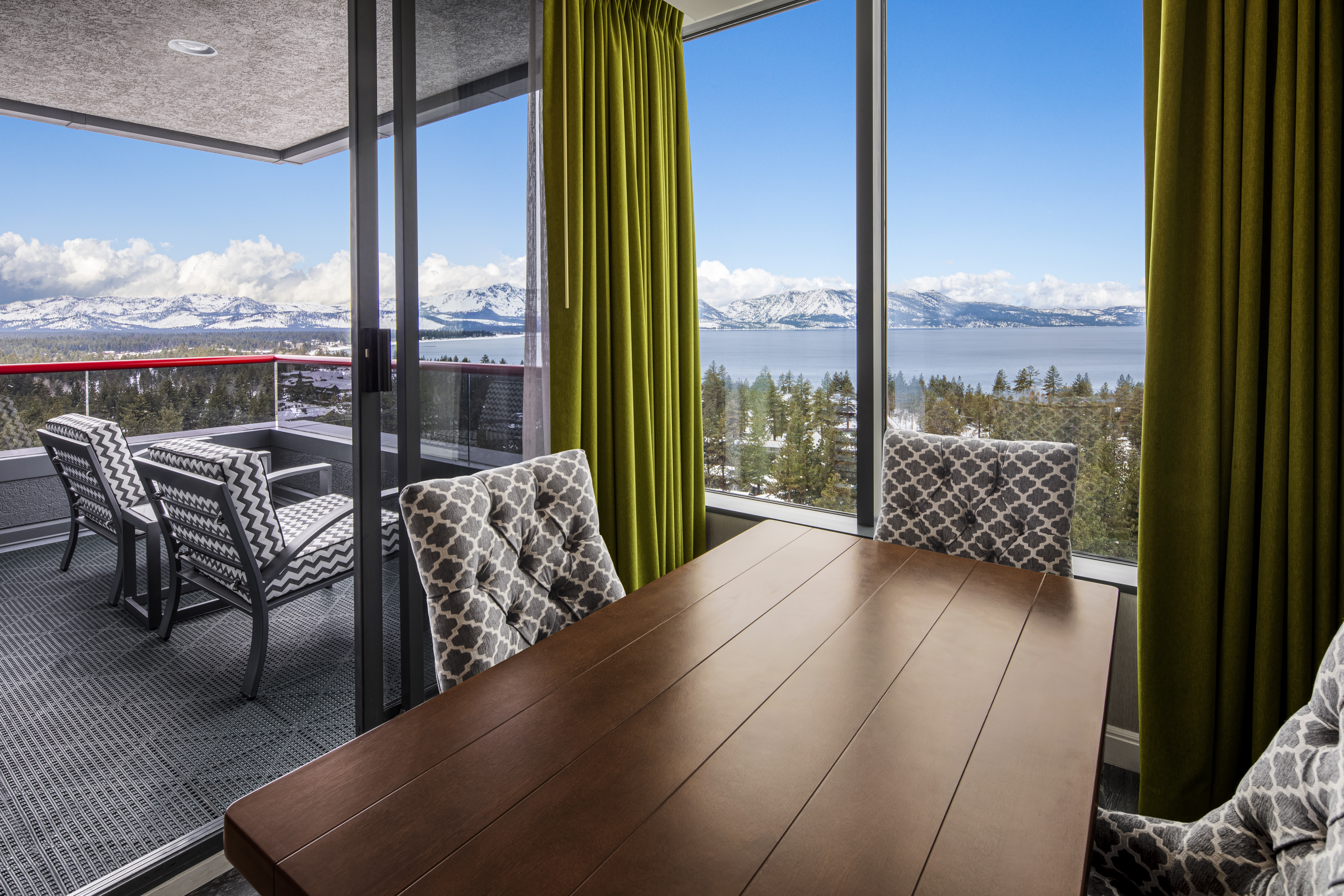 Guest room at the Caesars Republic Lake Tahoe in Stateline, Nevada