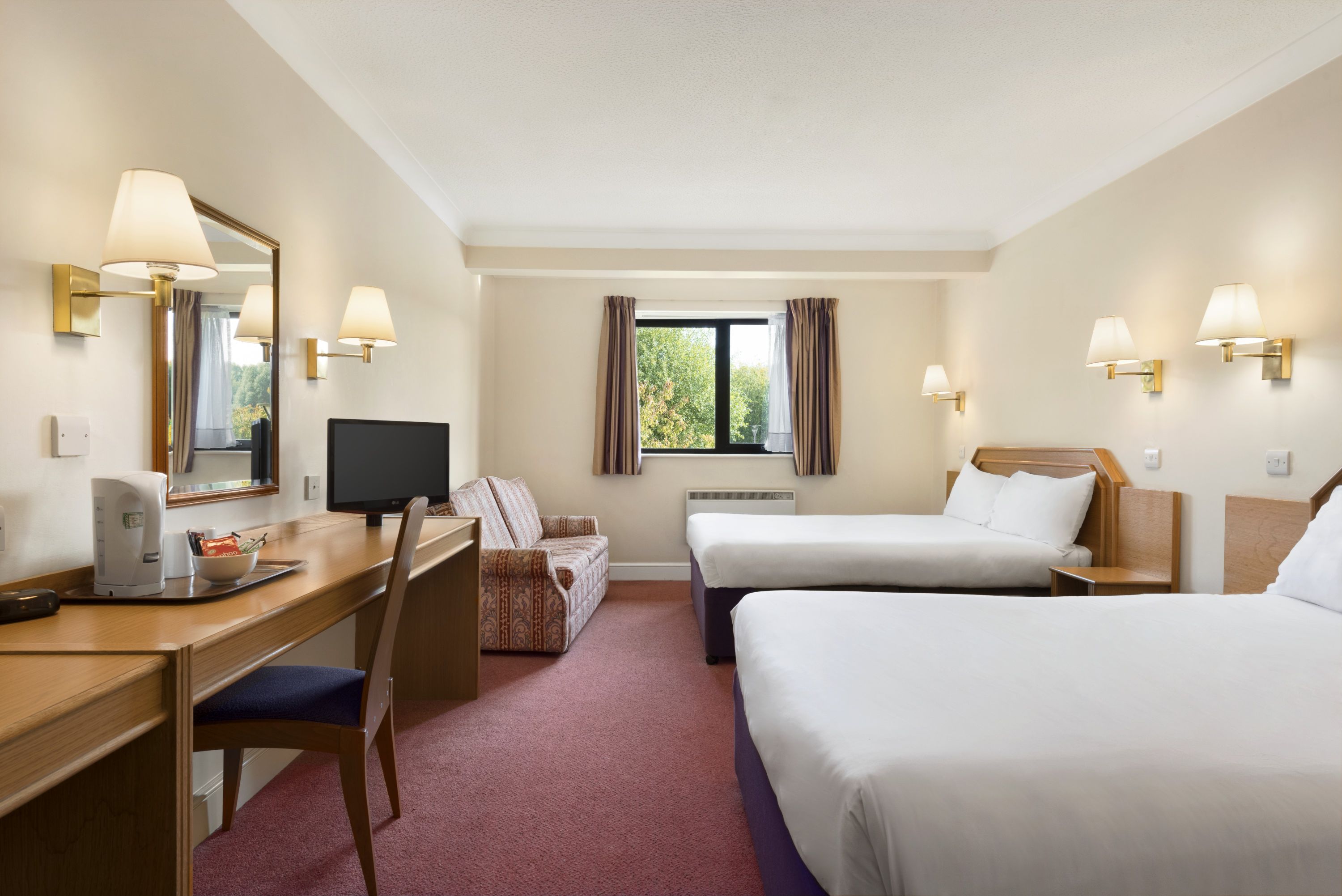 Guest room at the Days Inn by Wyndham Stafford in Stone, Other than US/Canada