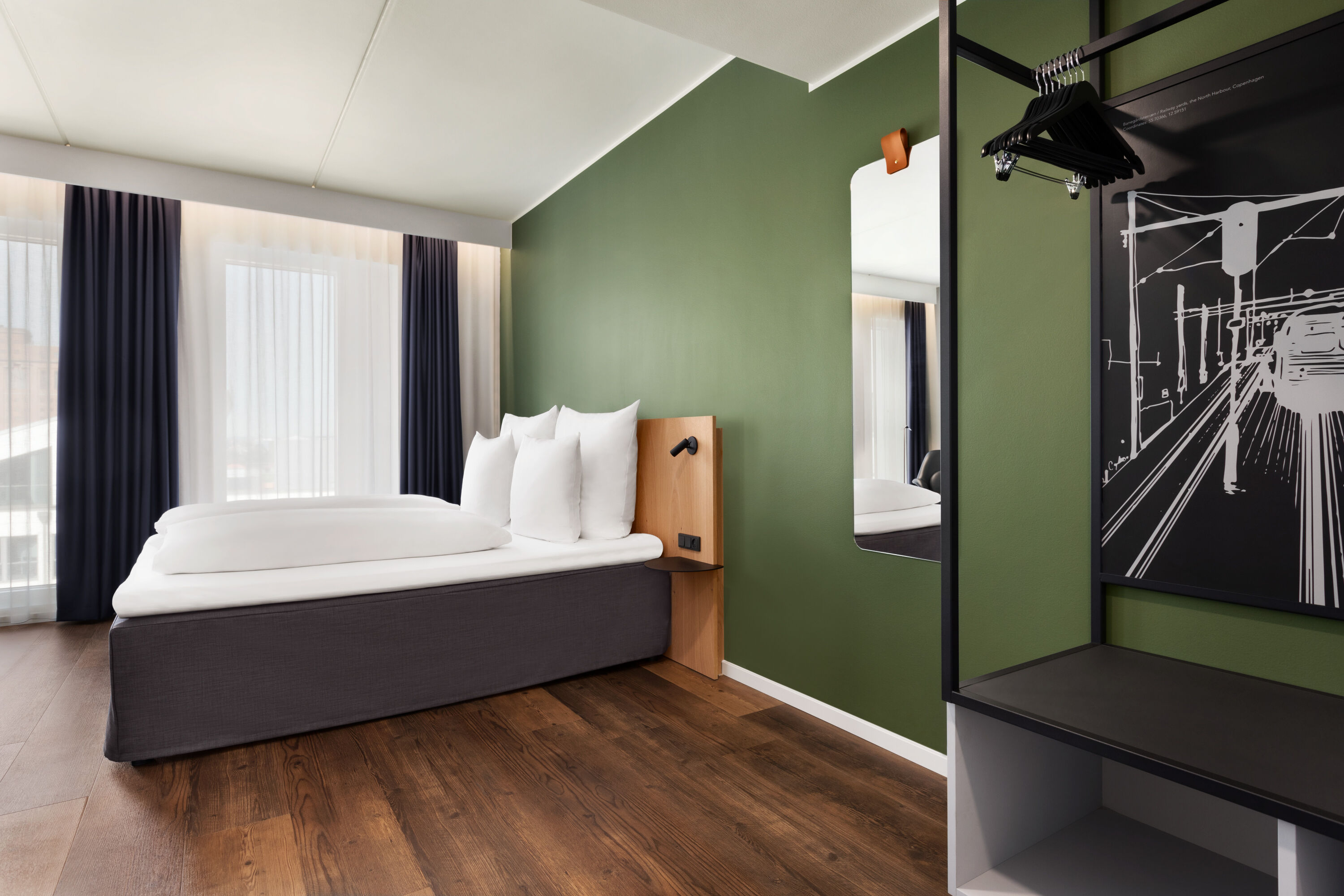 Guest room at the Comwell Copenhagen Portside Dolce by Wyndham in Copenhagen, Other than US/Canada
