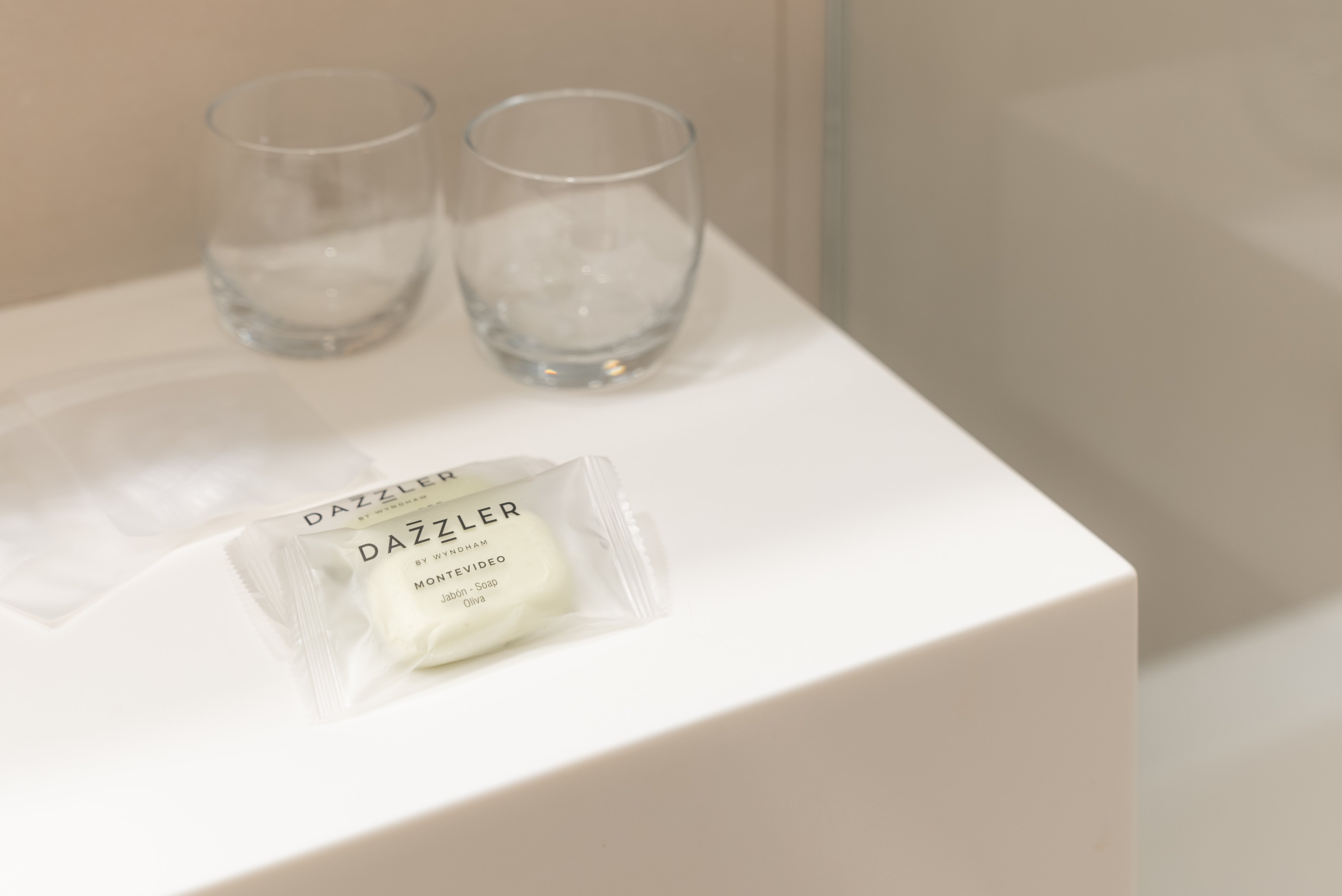 Guest room bath at the Dazzler by Wyndham Montevideo in Montevideo, Other than US/Canada