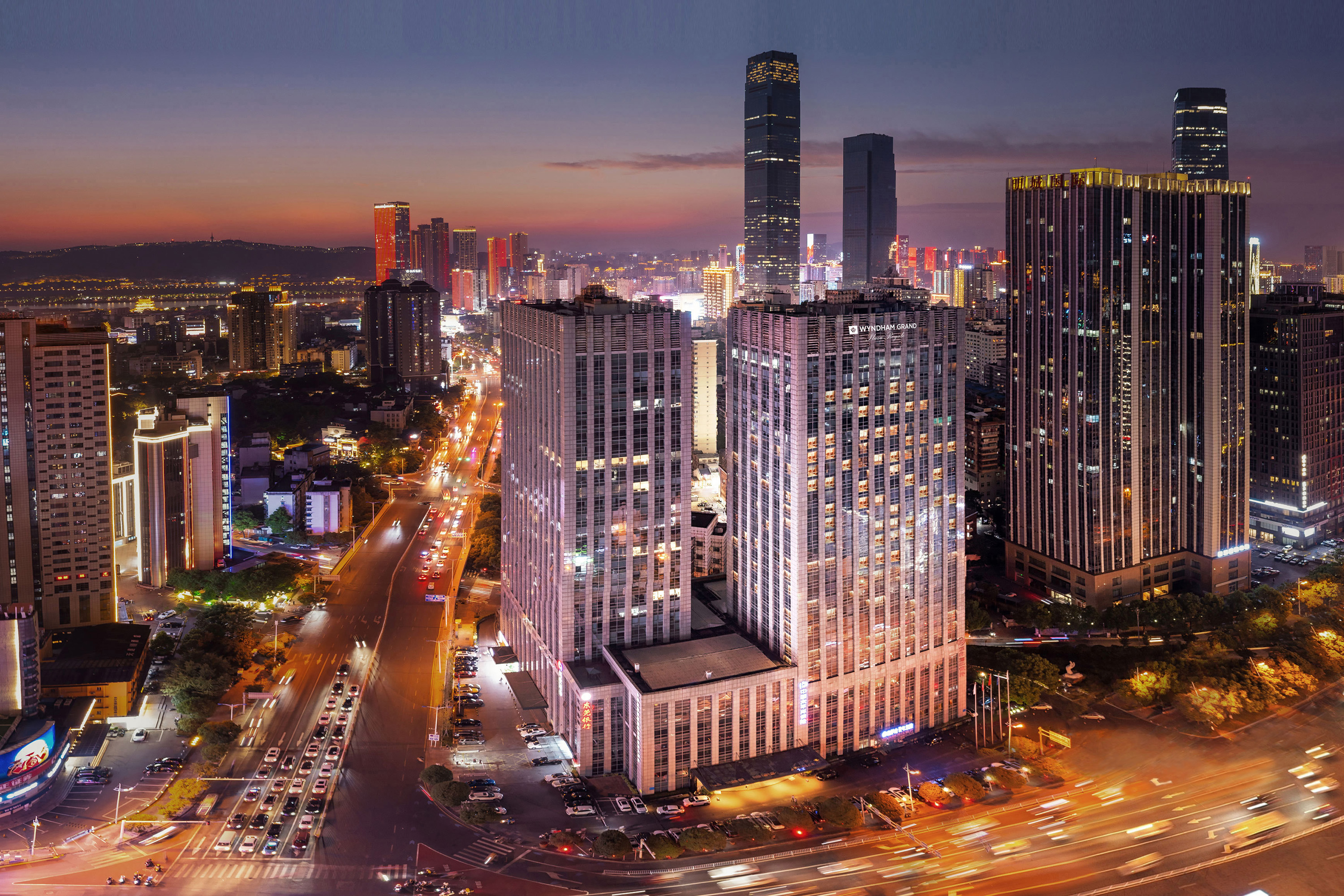 Exterior of Wyndham Grand Plaza Royale Furongguo Changsha hotel in Changsha, Other than US/Canada