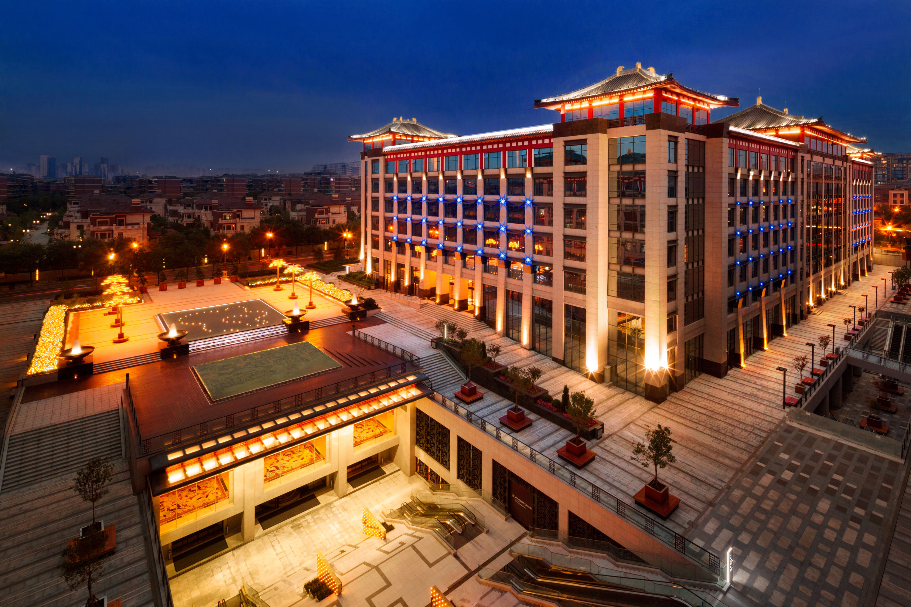 Exterior of Wyndham Grand Xian South hotel in Xian, Other than US/Canada