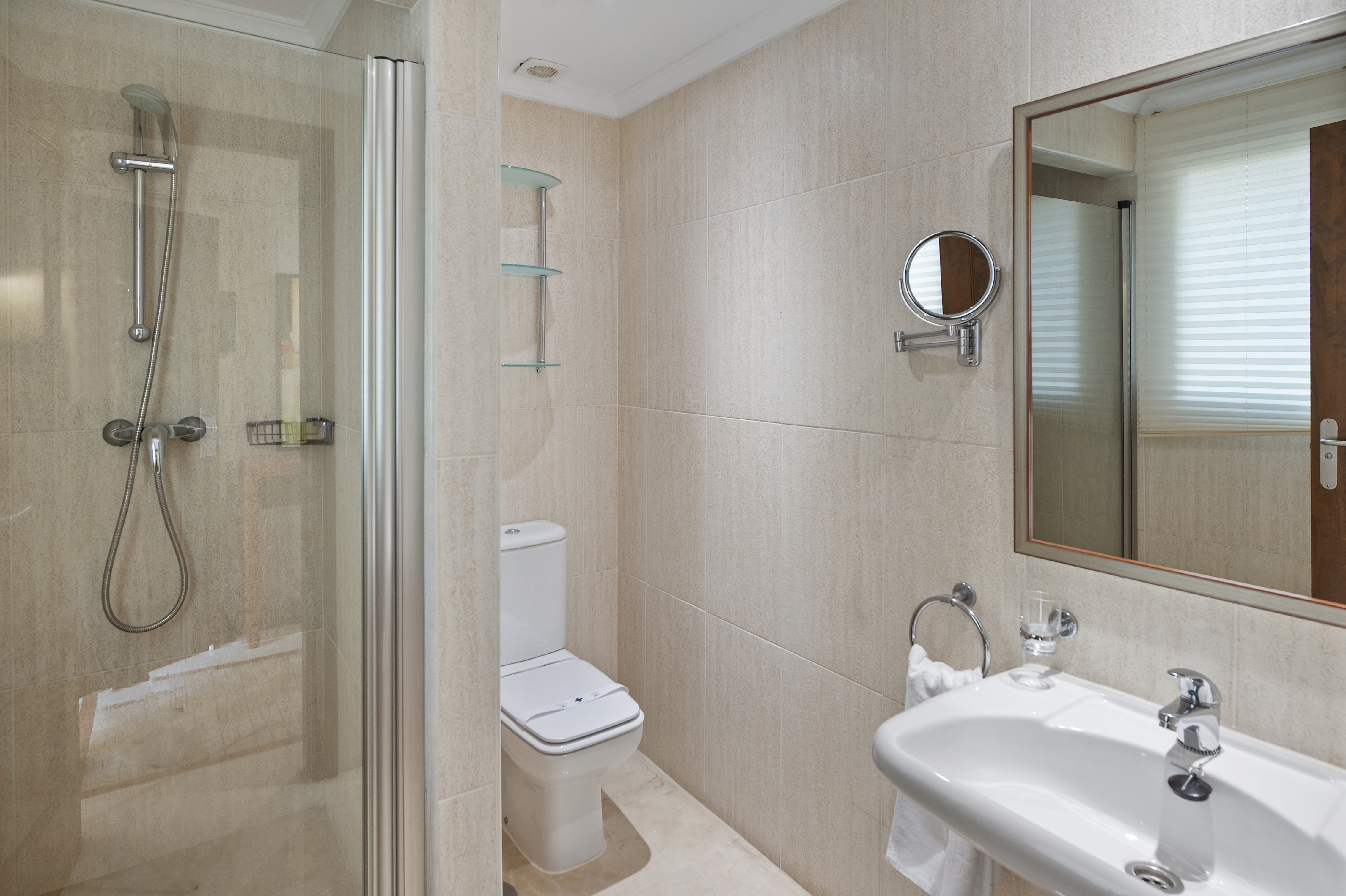 Guest room bath at the Wyndham Grand Costa del Sol in Mijas Costa, Other than US/Canada