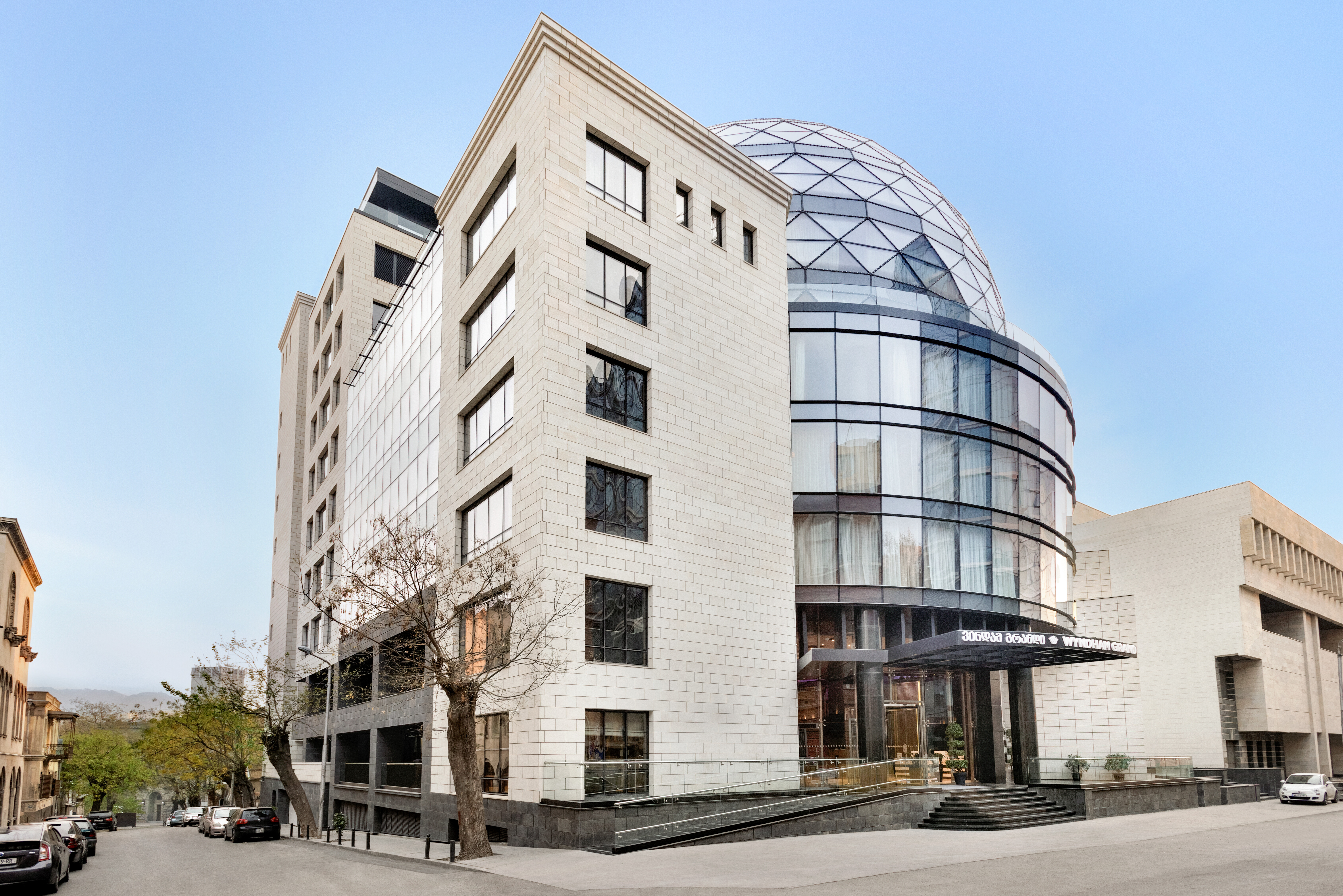 Exterior of Wyndham Grand Tbilisi hotel in Tbilisi, Other than US/Canada