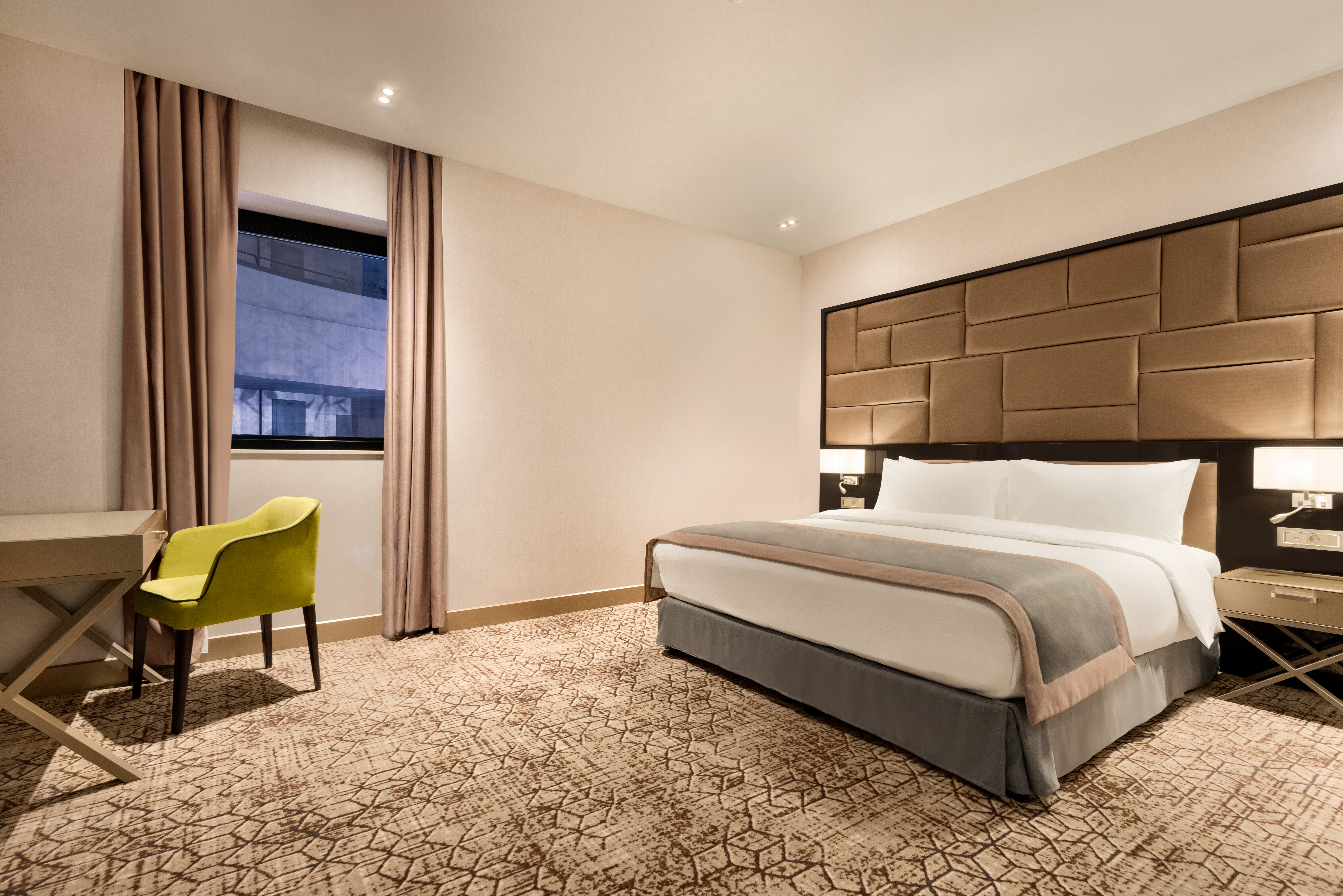 Guest room at the Wyndham Grand Tbilisi in Tbilisi, Other than US/Canada