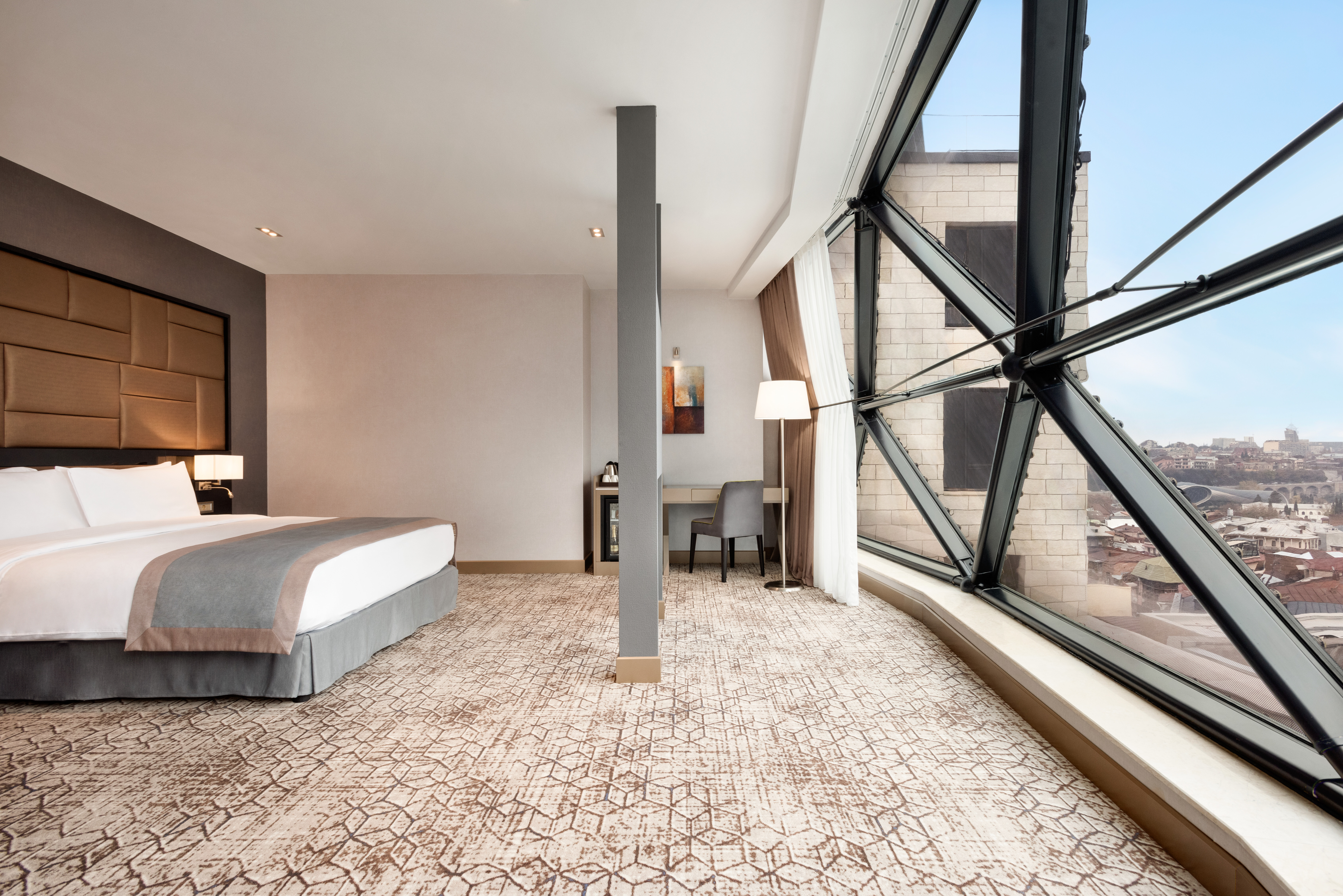 Guest room at the Wyndham Grand Tbilisi in Tbilisi, Other than US/Canada