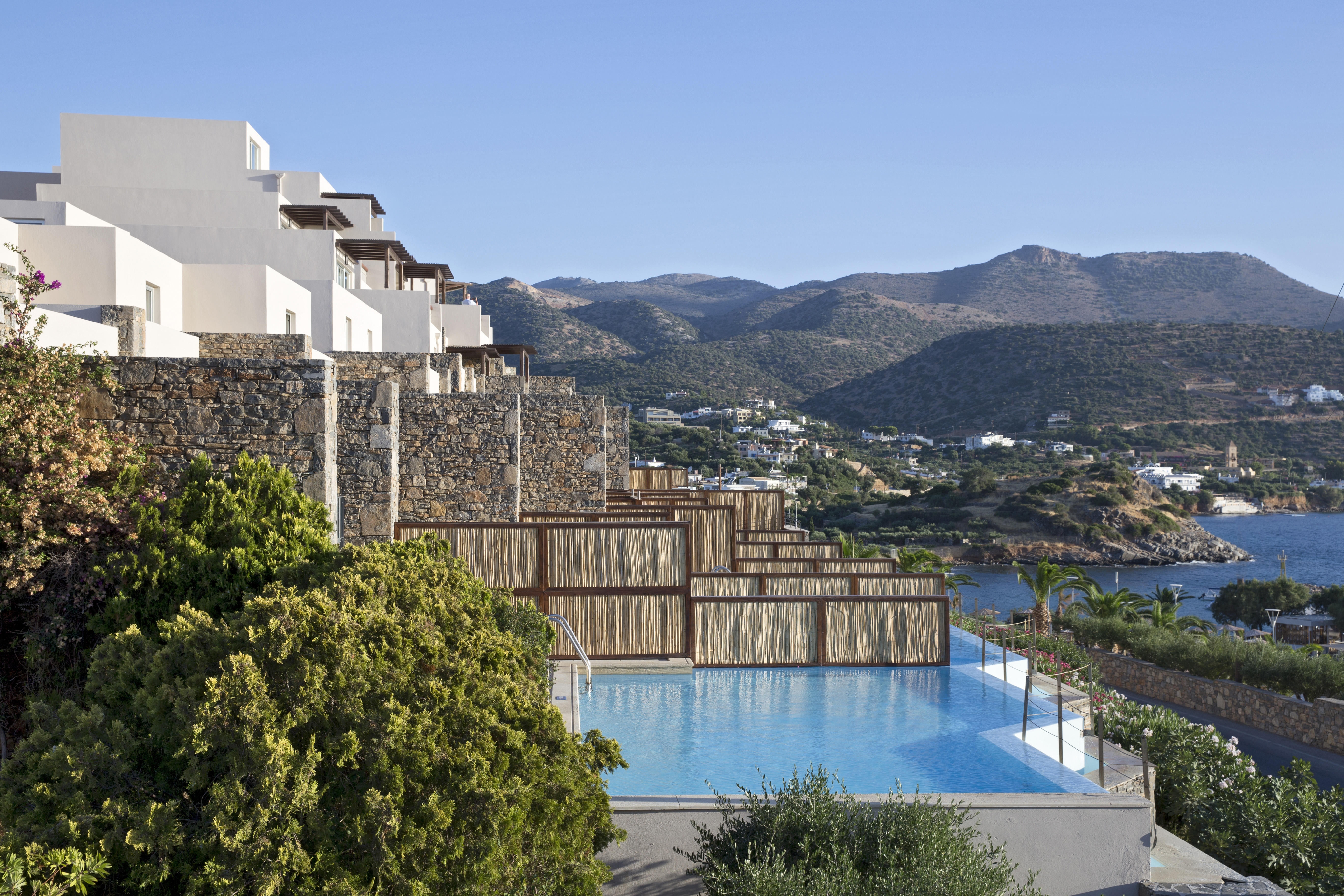 Aerial View of Wyndham Grand Crete Mirabello Bay hotel in Agios Nikolaos, Other than US/Canada