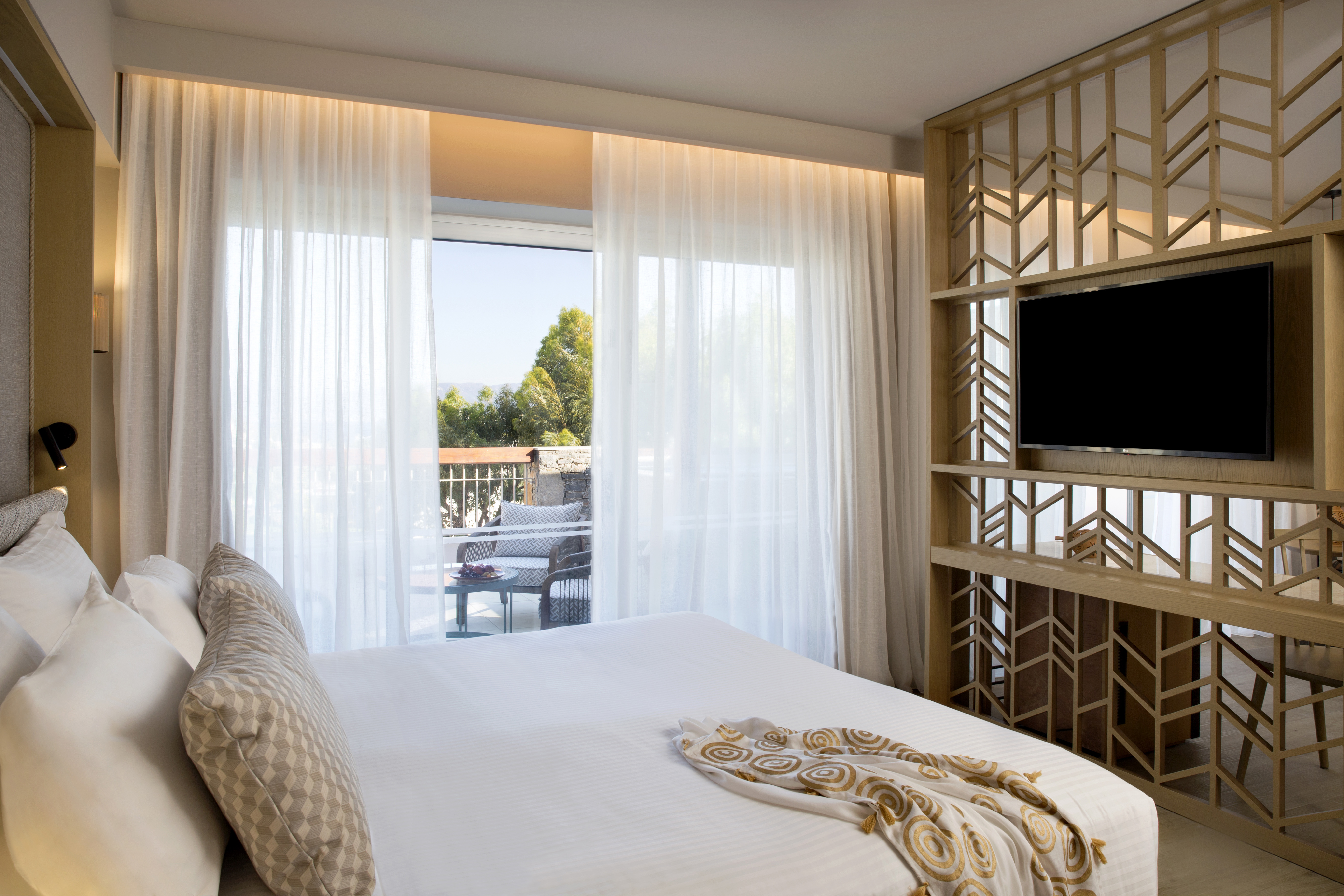 Guest room at the Wyndham Grand Crete Mirabello Bay in Agios Nikolaos, Other than US/Canada