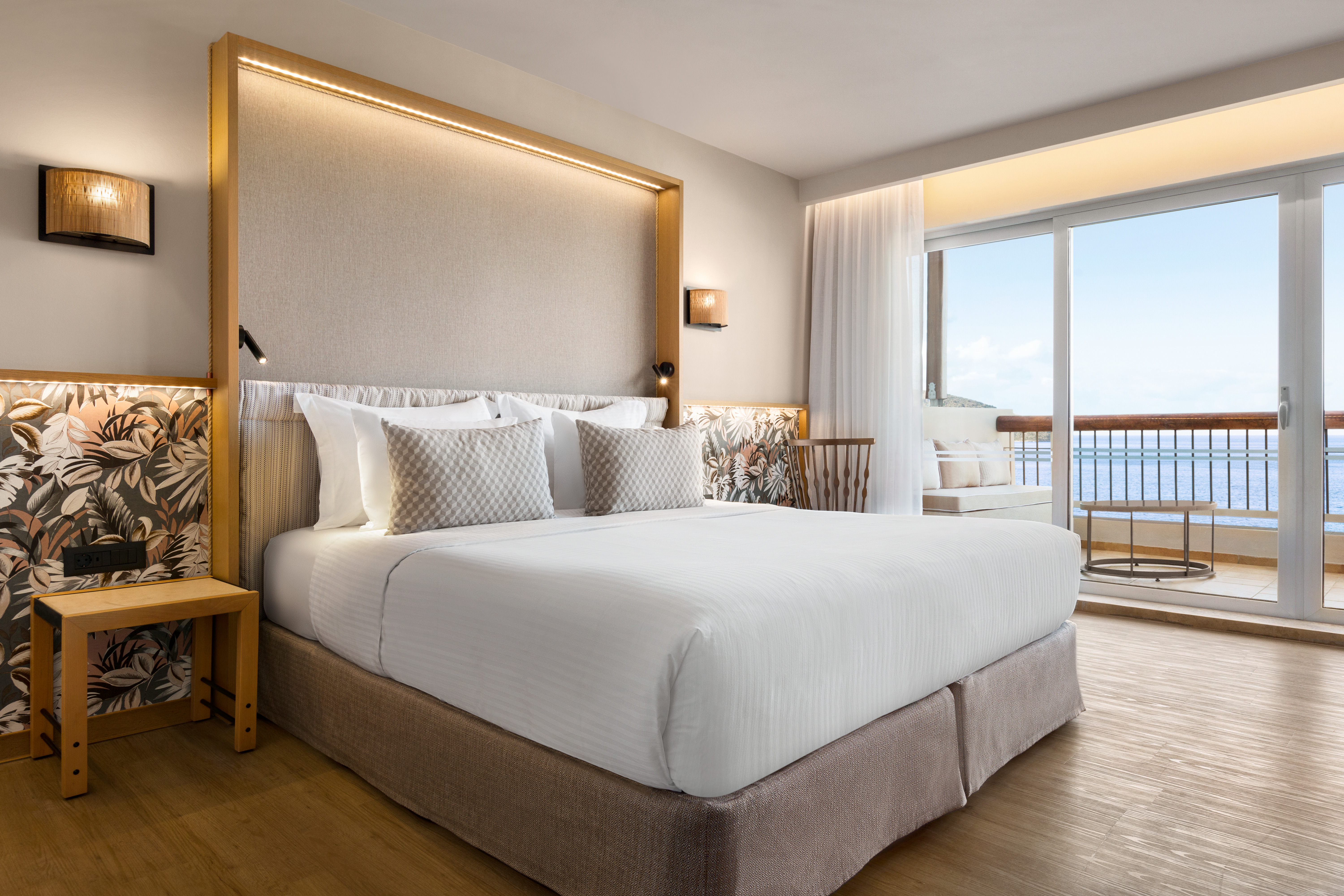 Guest room at the Wyndham Grand Crete Mirabello Bay in Agios Nikolaos, Other than US/Canada