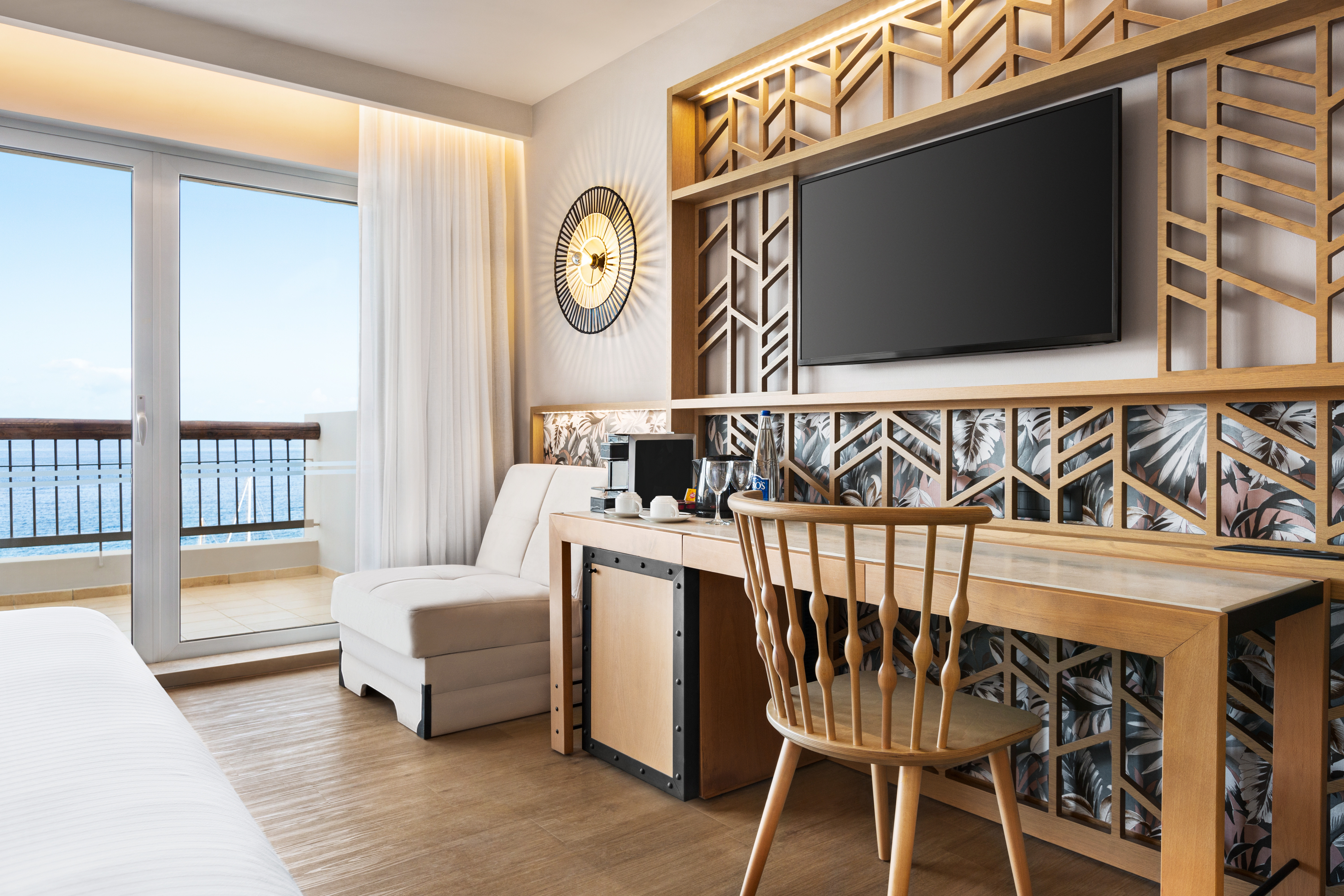 Guest room at the Wyndham Grand Crete Mirabello Bay in Agios Nikolaos, Other than US/Canada