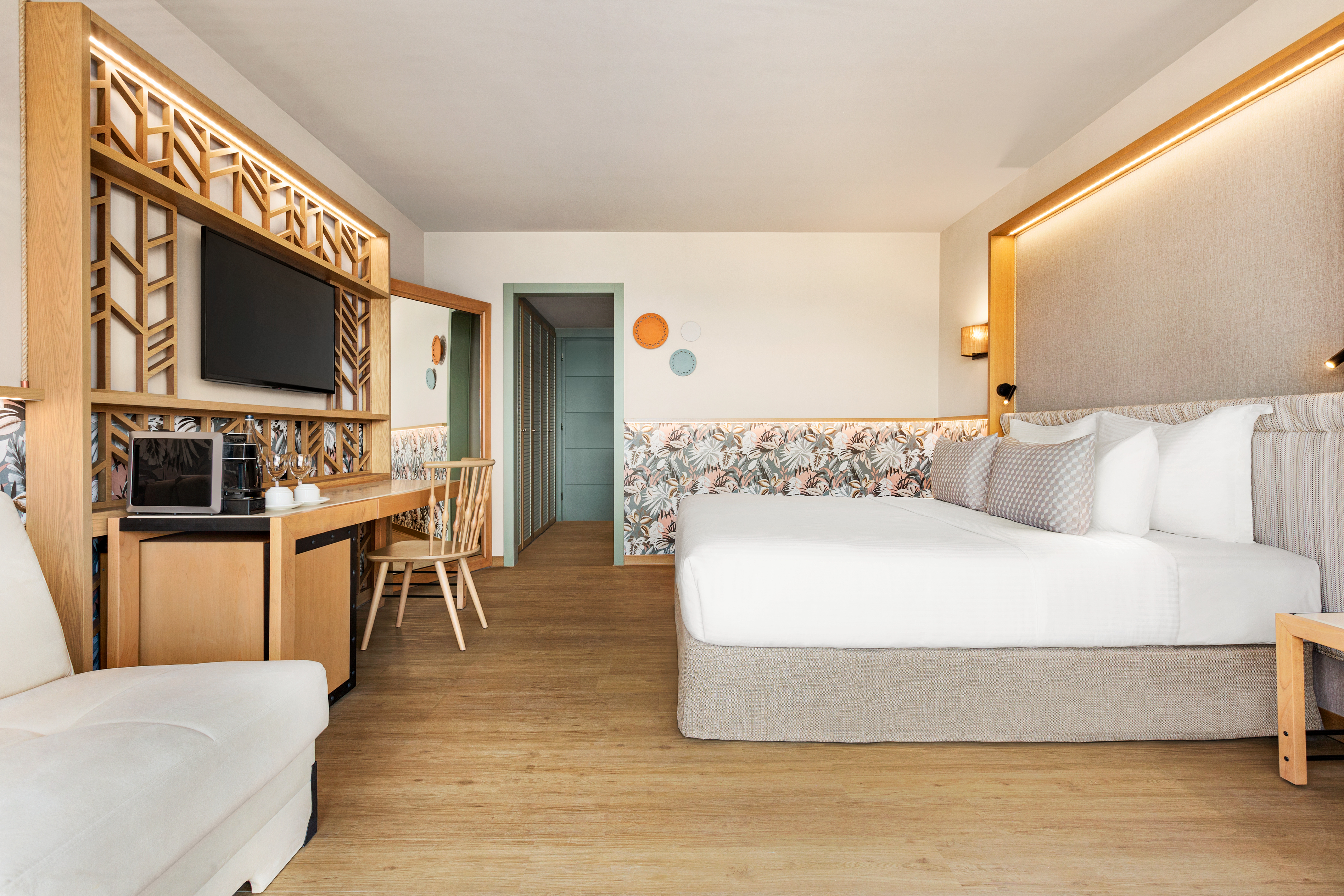 Guest room at the Wyndham Grand Crete Mirabello Bay in Agios Nikolaos, Other than US/Canada
