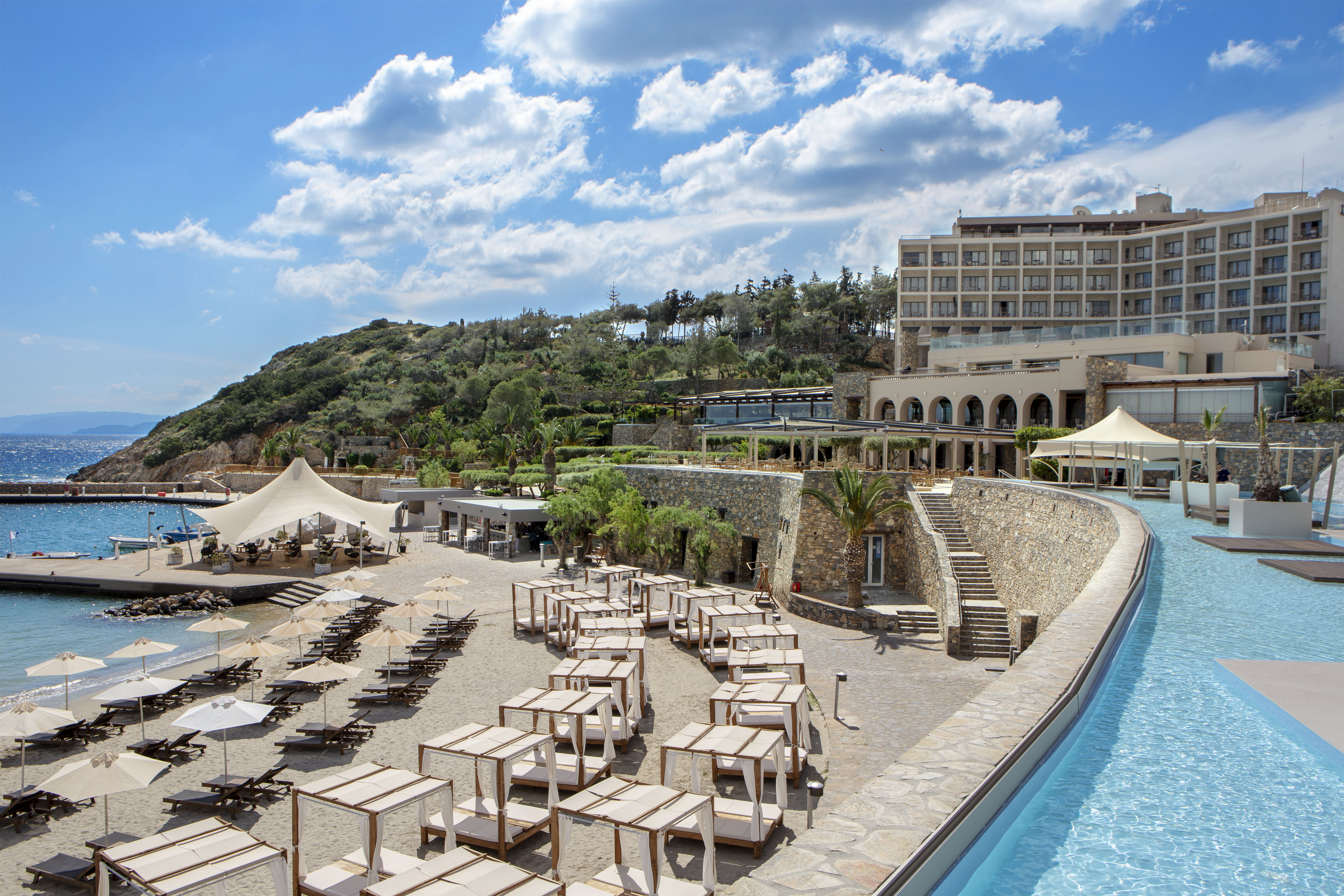 Pool bar at the Wyndham Grand Crete Mirabello Bay in Agios Nikolaos, Other than US/Canada