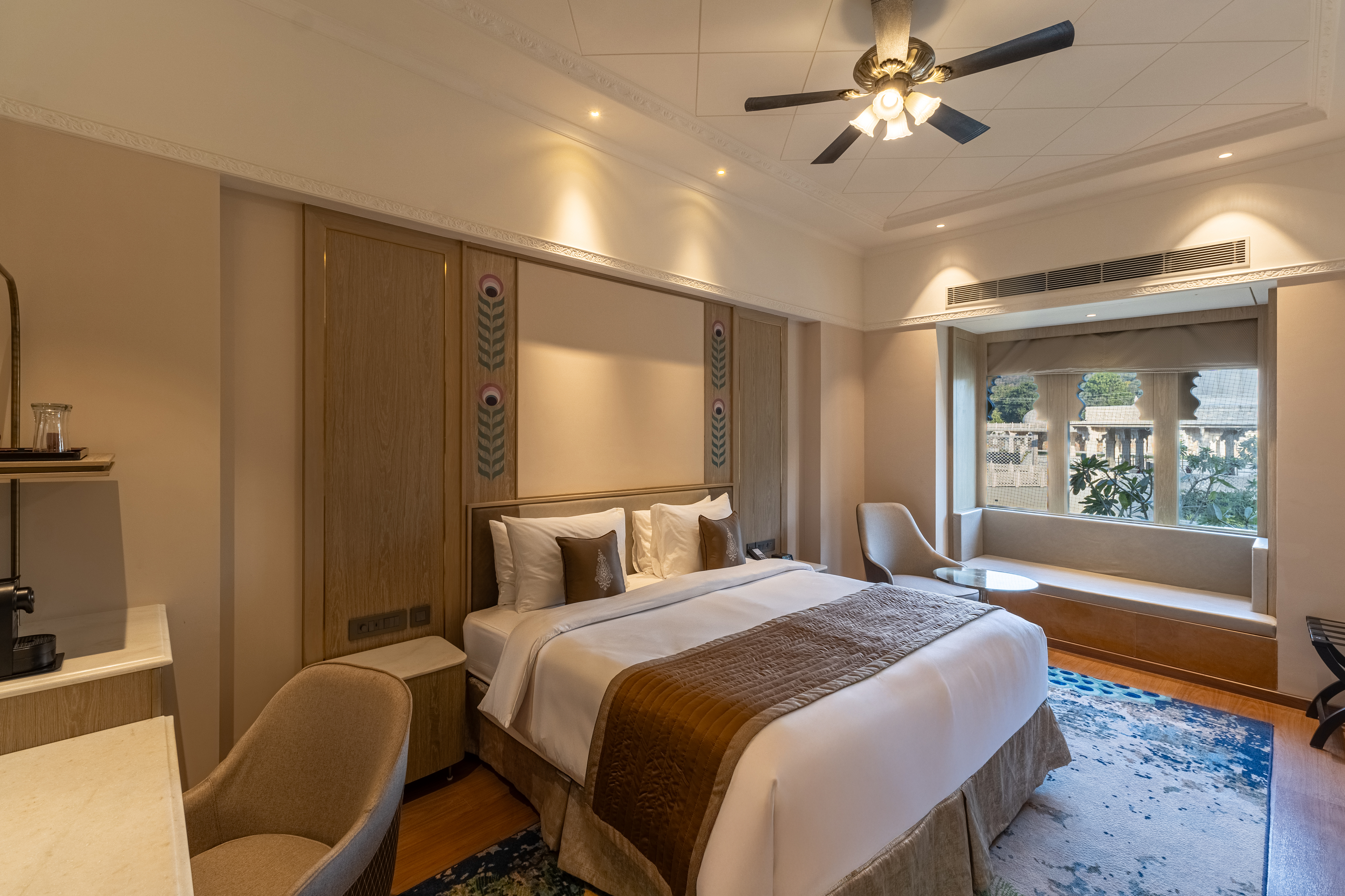 Guest room at the Wyndham Grand Udaipur Palace in Udaipur, Other than US/Canada