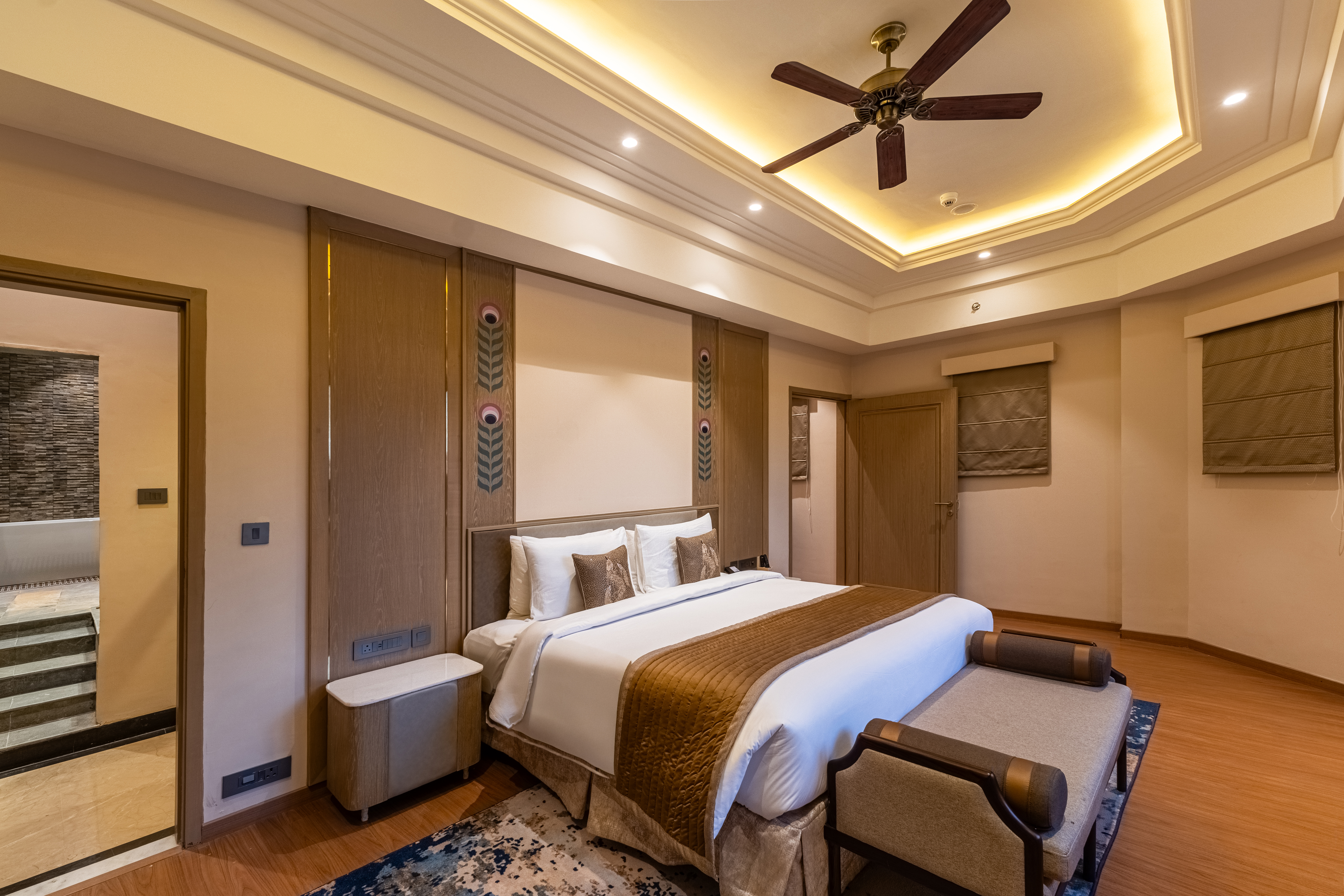 Guest room at the Wyndham Grand Udaipur Palace in Udaipur, Other than US/Canada