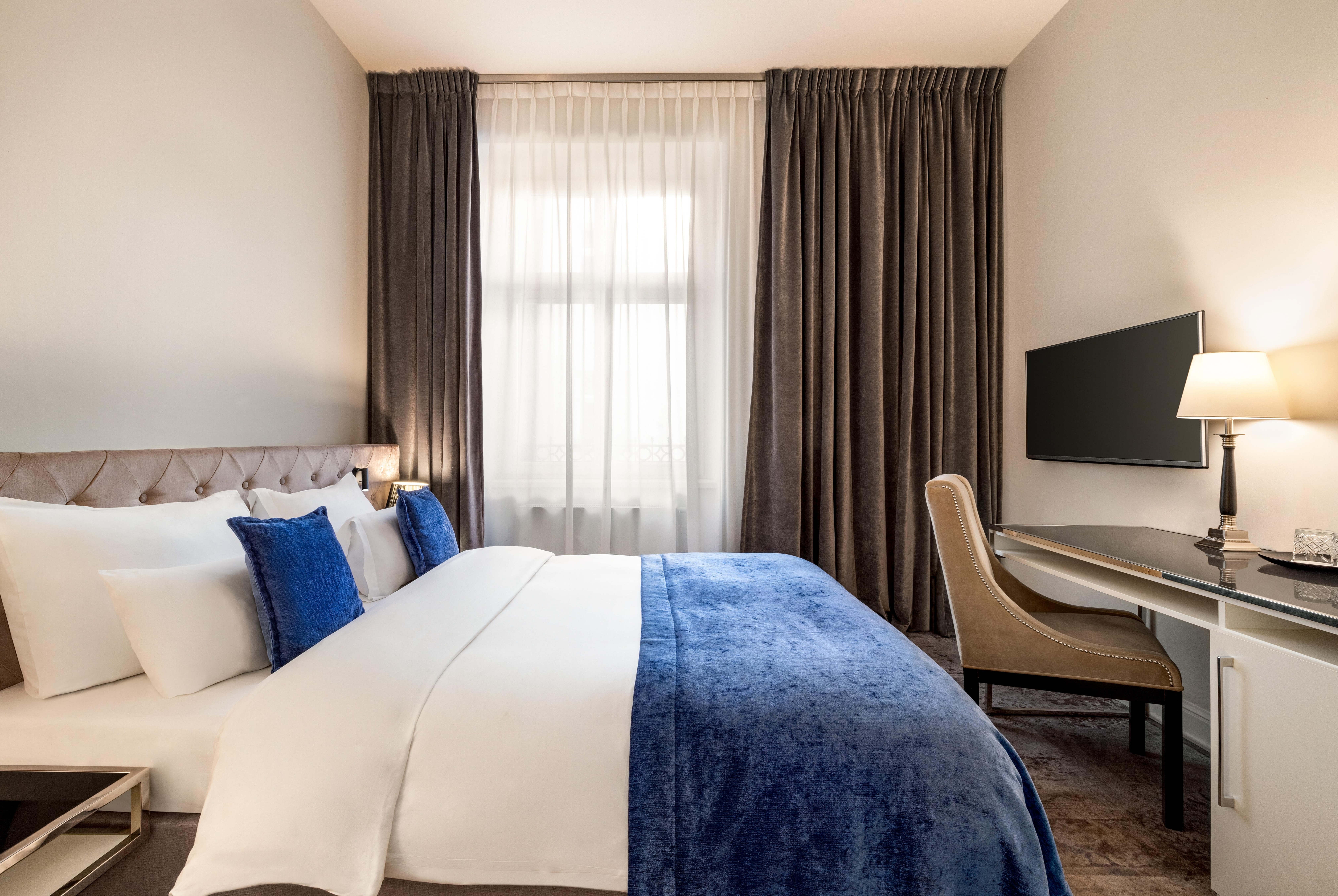 Guest room at the Wyndham Grand Krakow Old Town in Cracow, Other than US/Canada