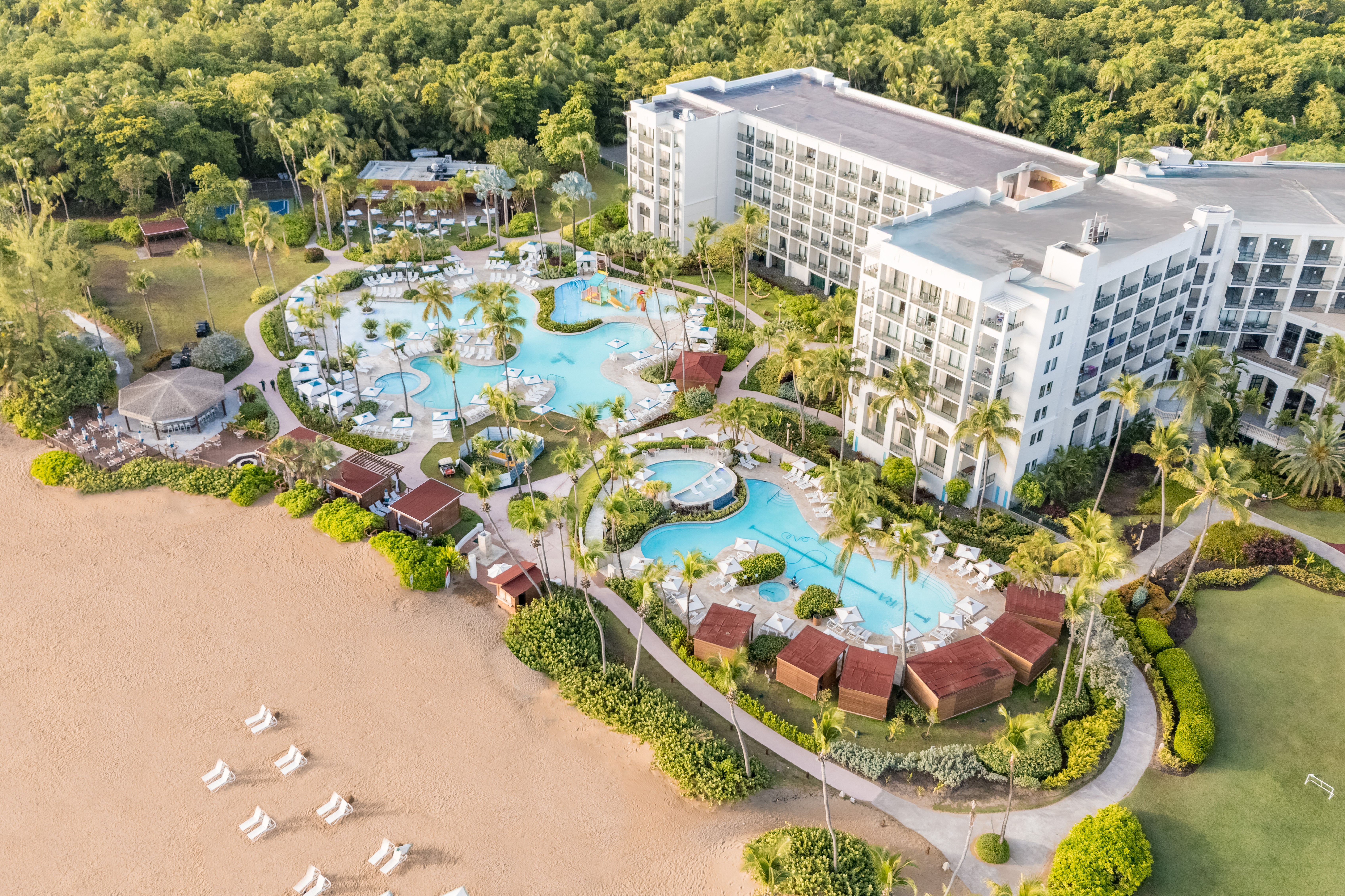 Exterior of Wyndham Grand Rio Mar Rainforest Beach and Golf Resort hotel in Rio Grande, Other than US/Canada