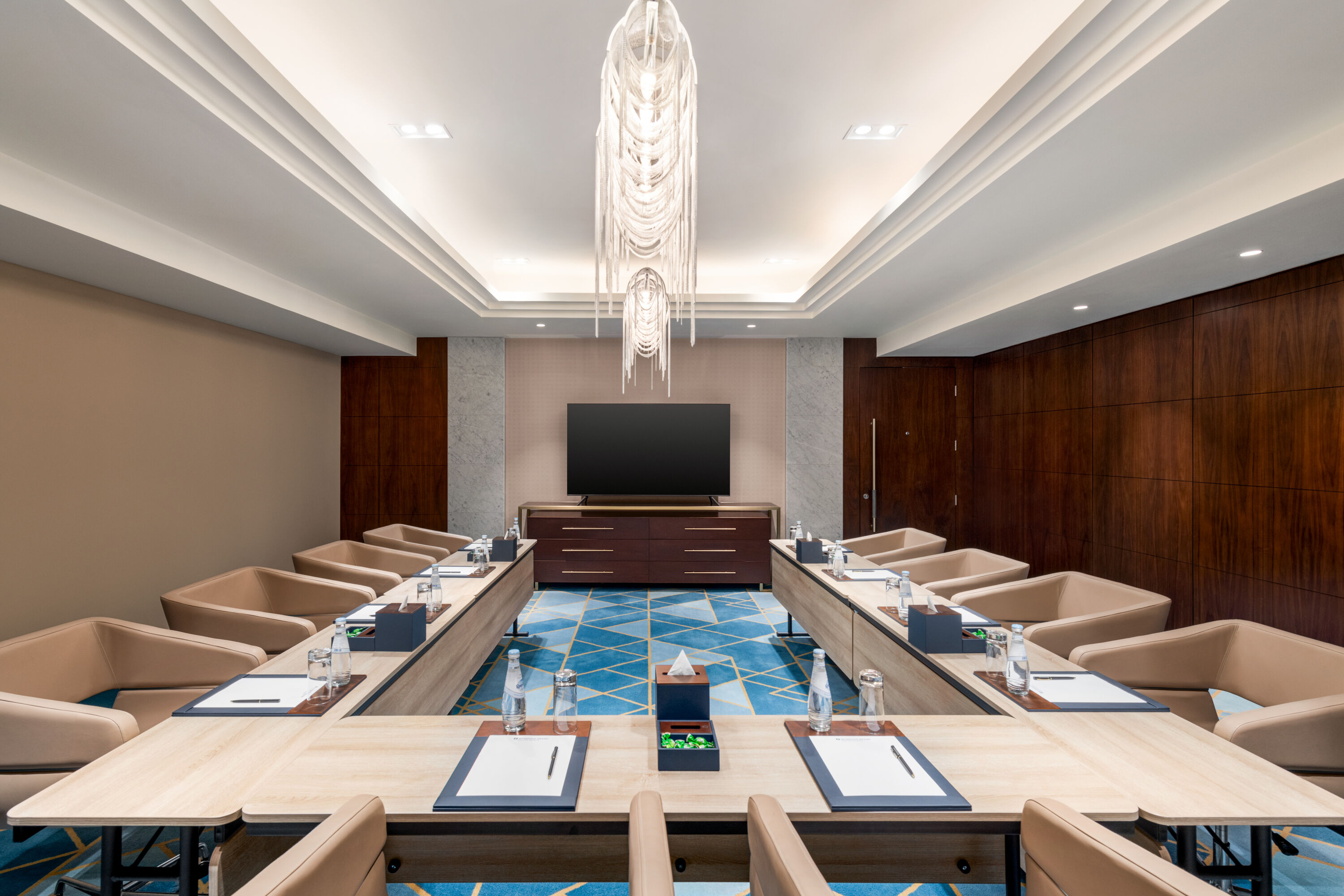 U-shape meeting room at Wyndham Grand Doha West Bay Beach in Doha, Other than US/Canada