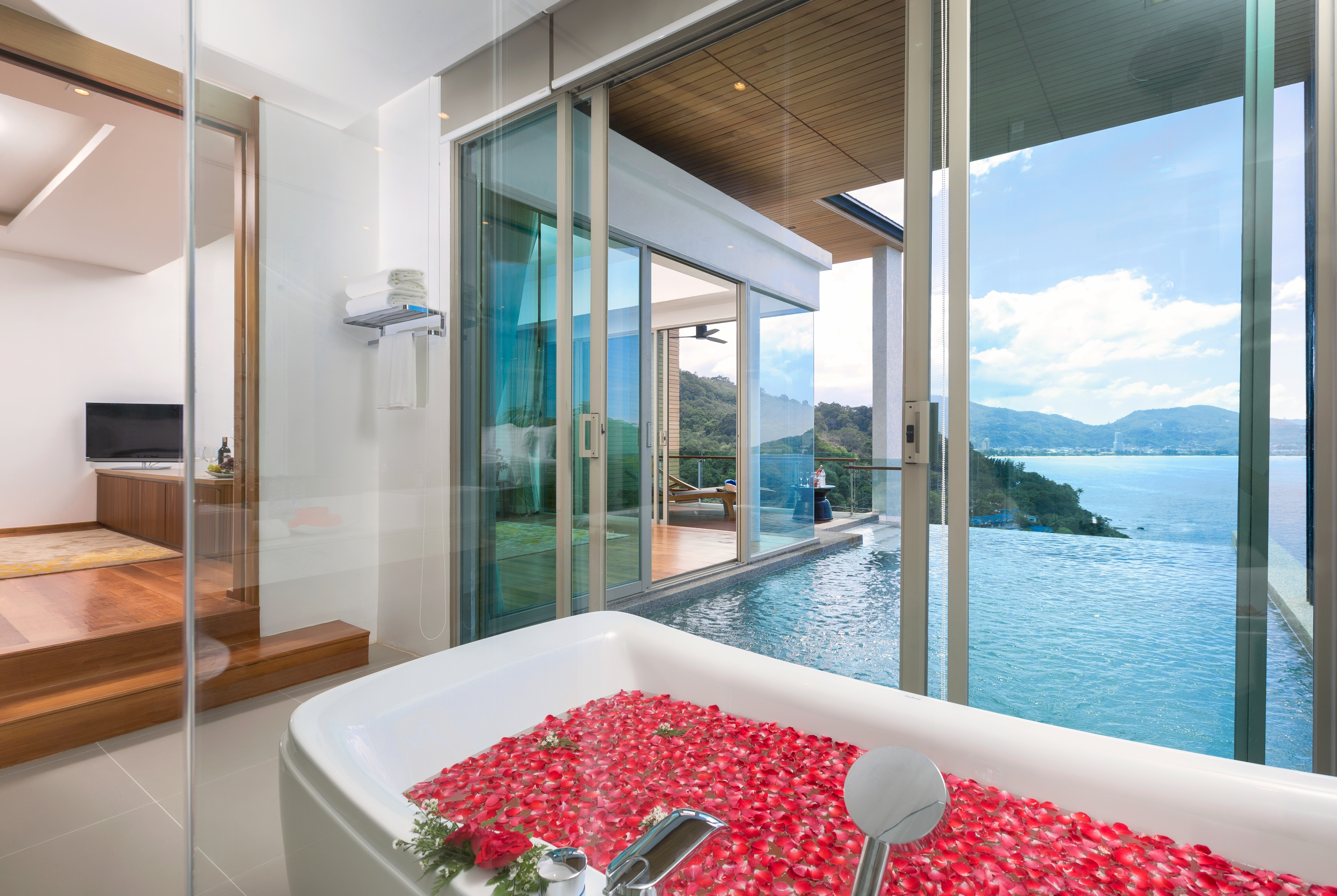 Guest room at the Wyndham Grand Phuket Kalim Bay in Phuket, Other than US/Canada