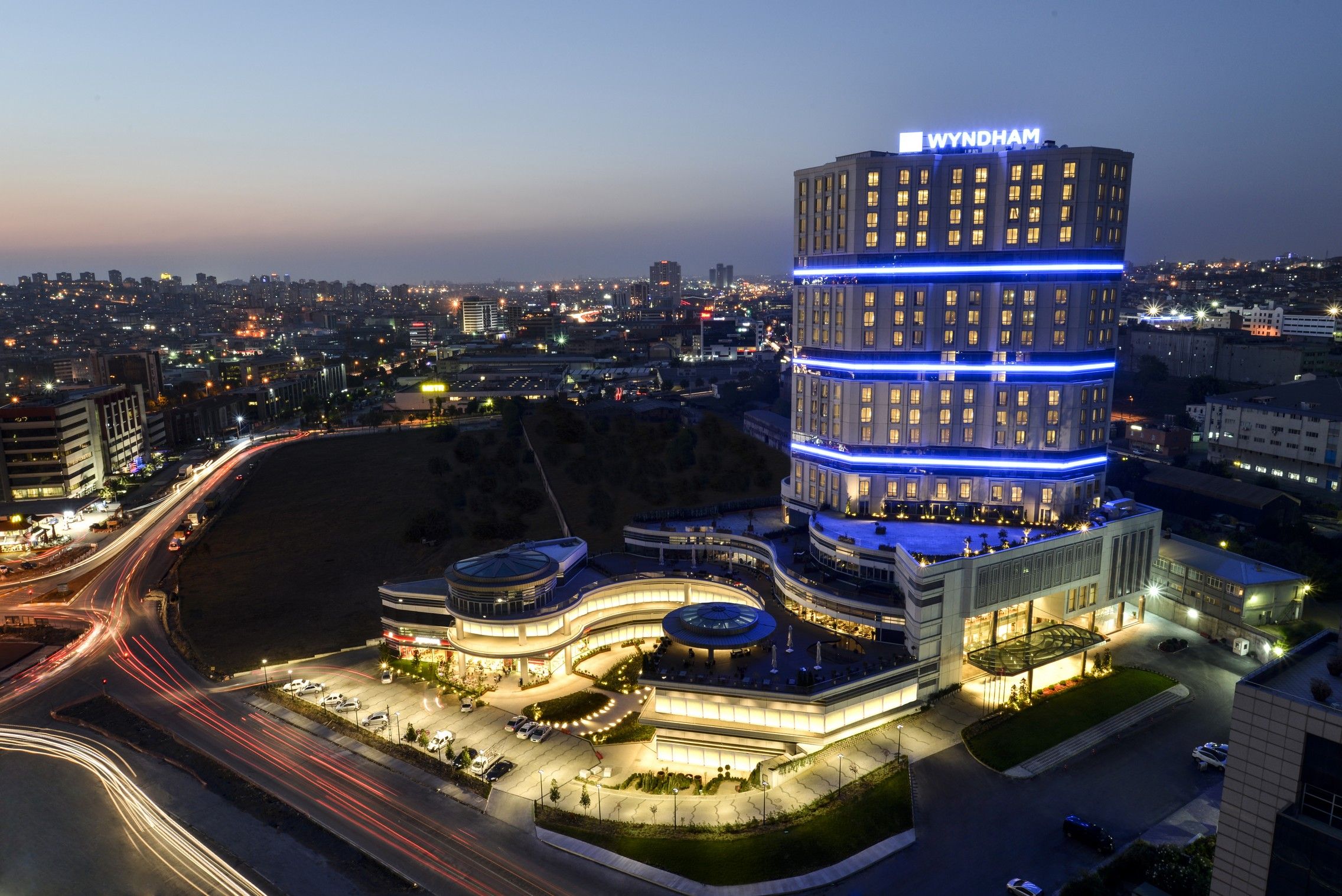 Exterior of Wyndham Grand Istanbul Europe hotel in Istanbul, Other than US/Canada