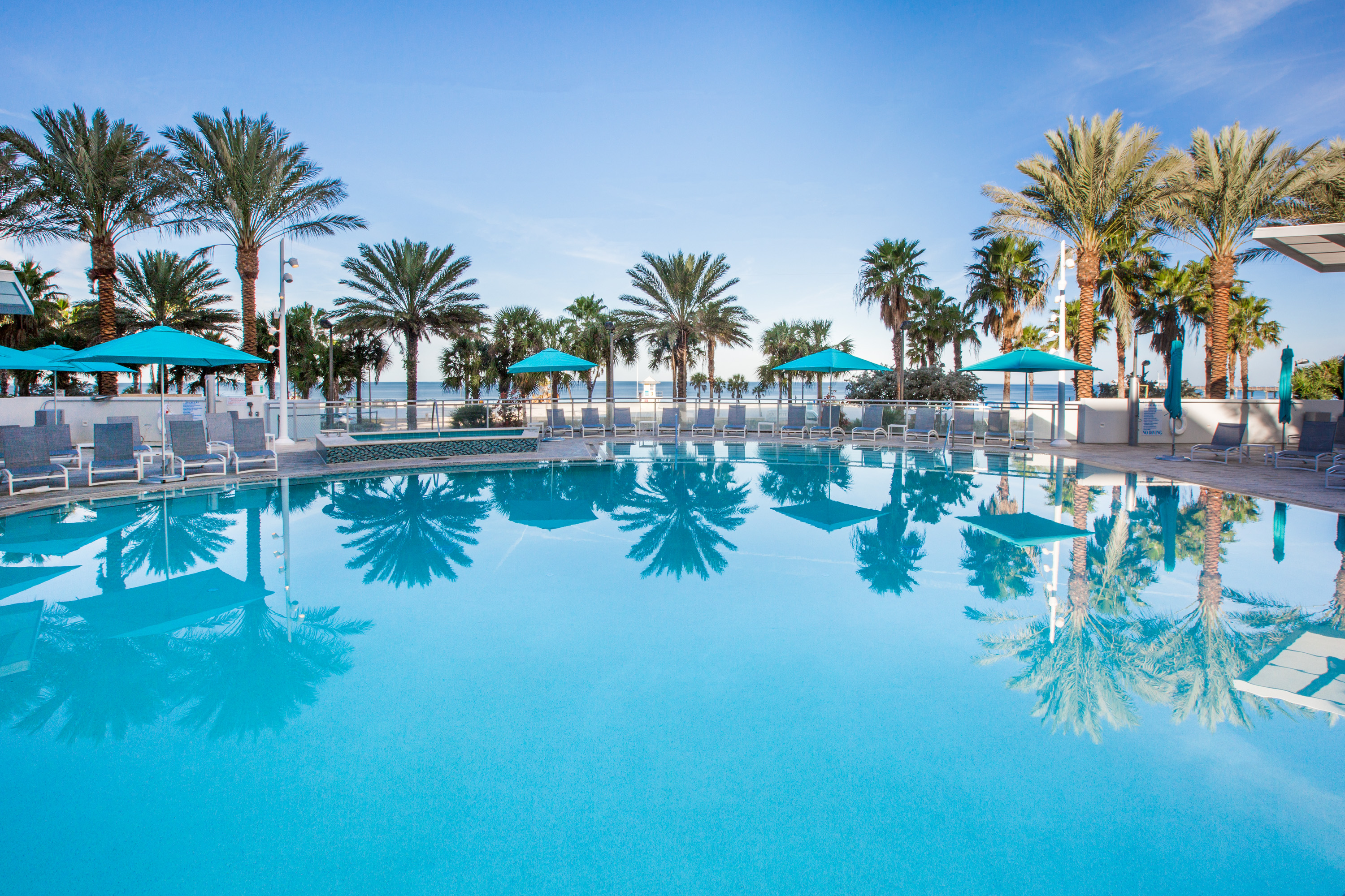 Pool daytime image at the Wyndham Grand Clearwater Beach in Clearwater, Florida