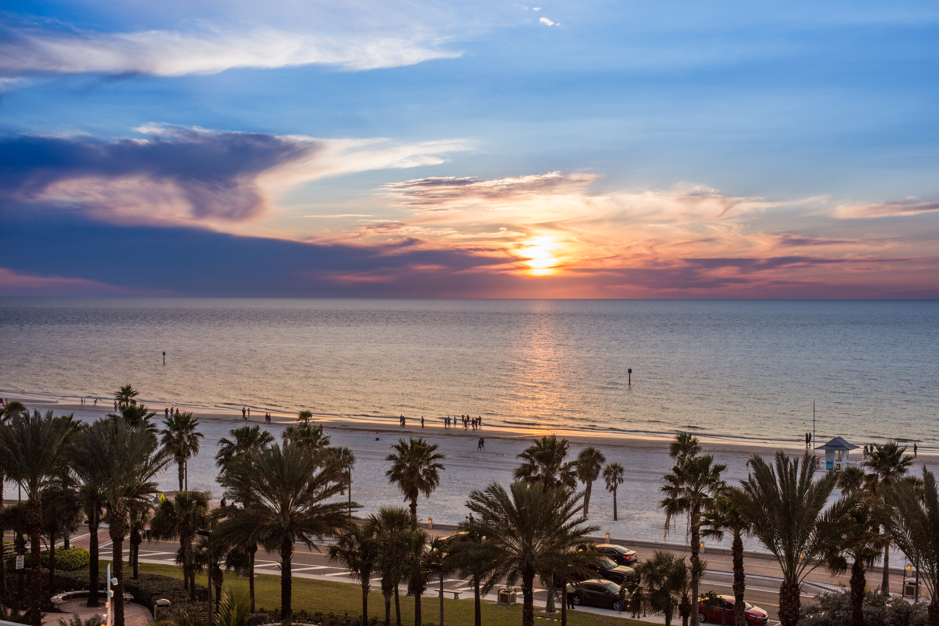 Beach near Wyndham Grand Clearwater Beach in Clearwater, Florida